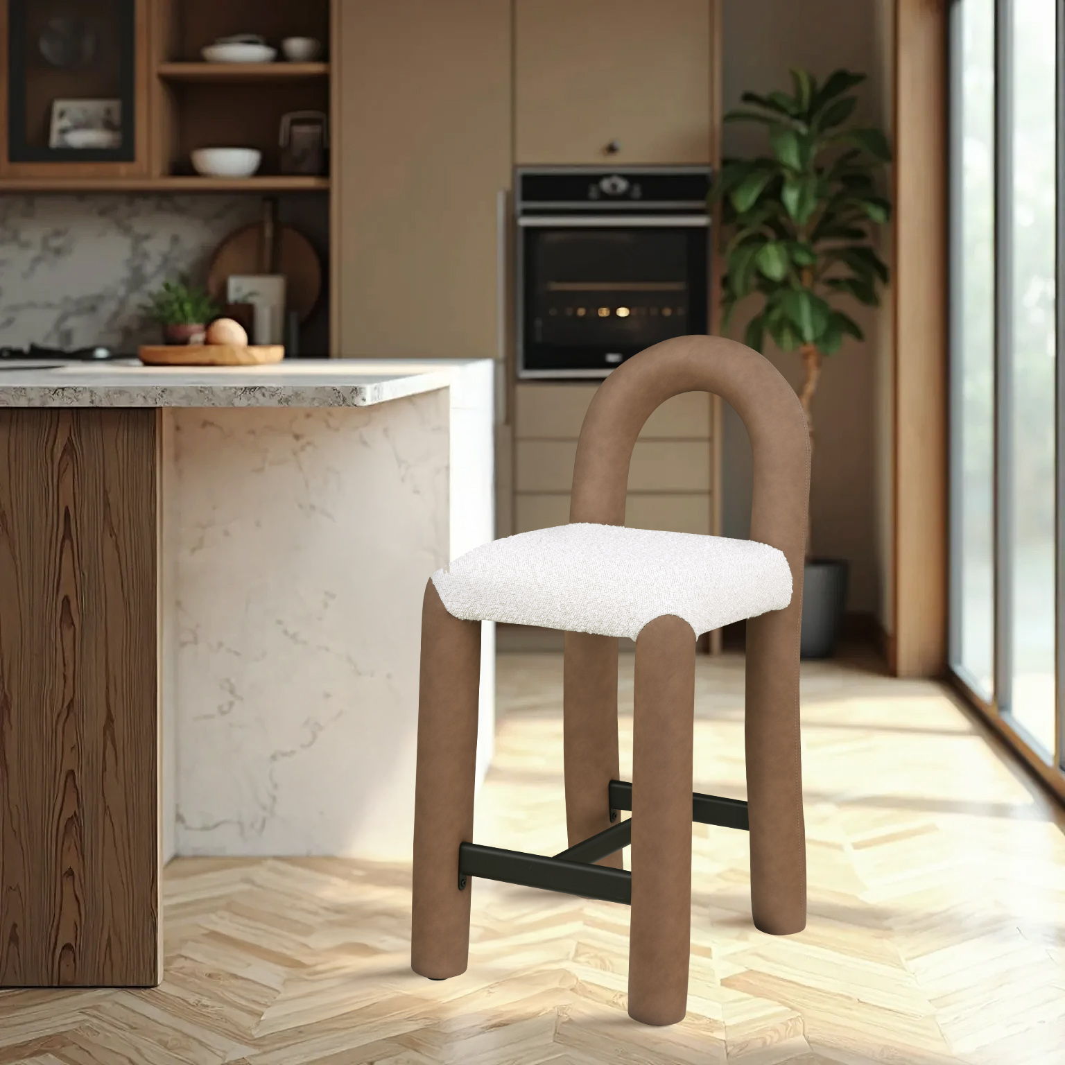 Amari - Stool - Brown