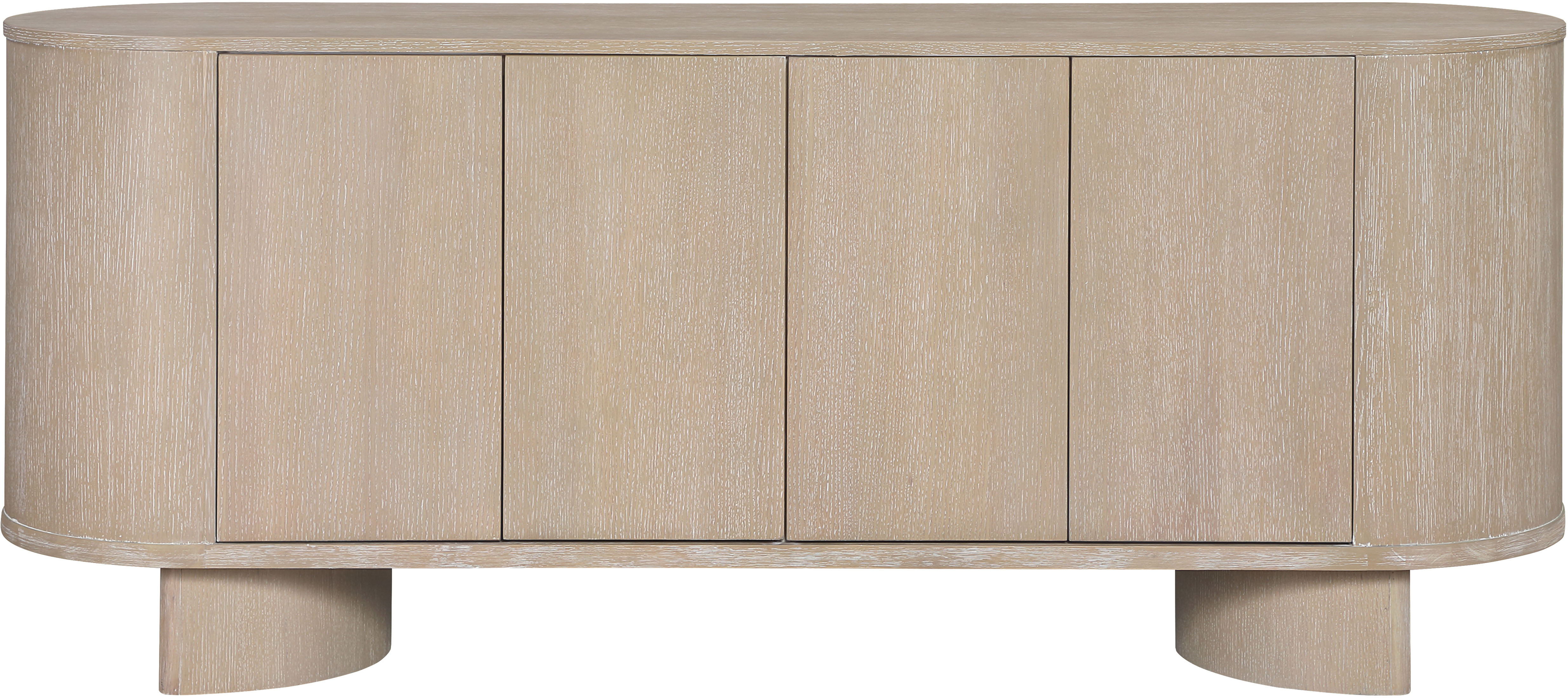 Caldra - Oak Veneer And Solid Wood Sideboard / Buffet - Natural