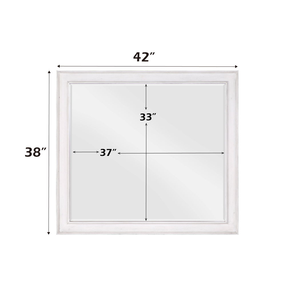 Katia - Mirror - Rustic Gray & Weathered White, white, view 6