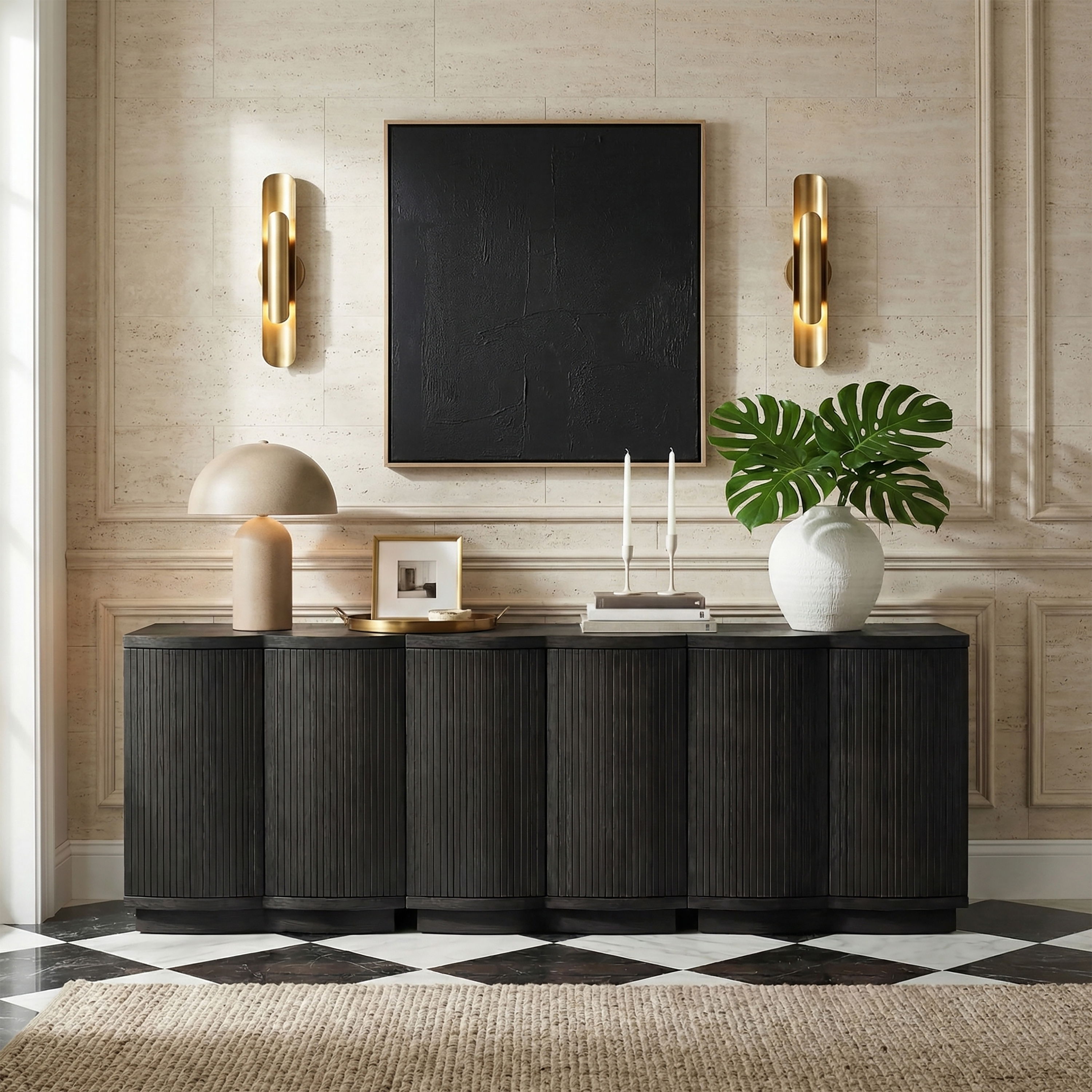 Aveline - 3 Piece Sideboard / Buffet - Black