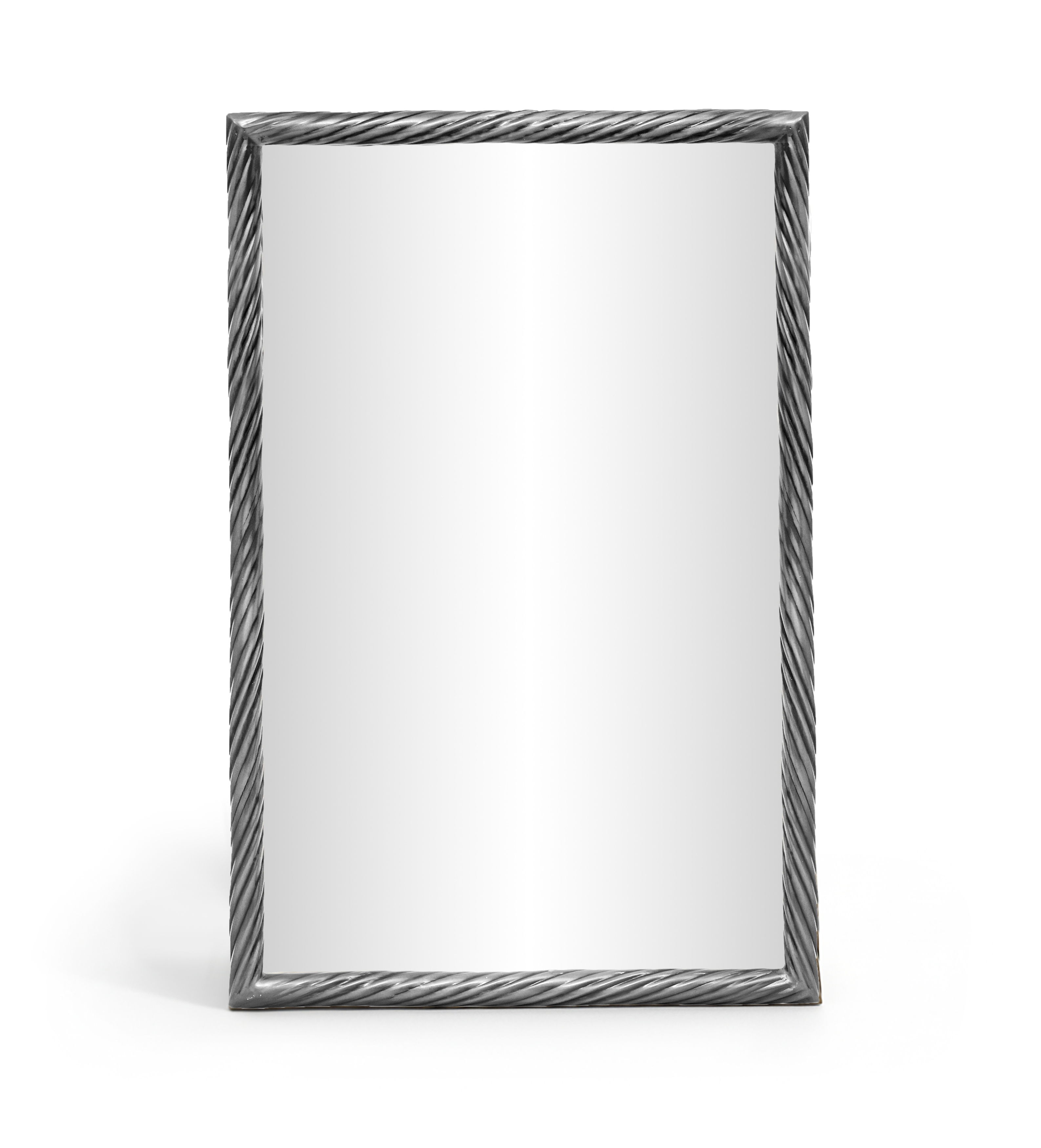 Avara - 20" x 31" Iron Mirror - Silver