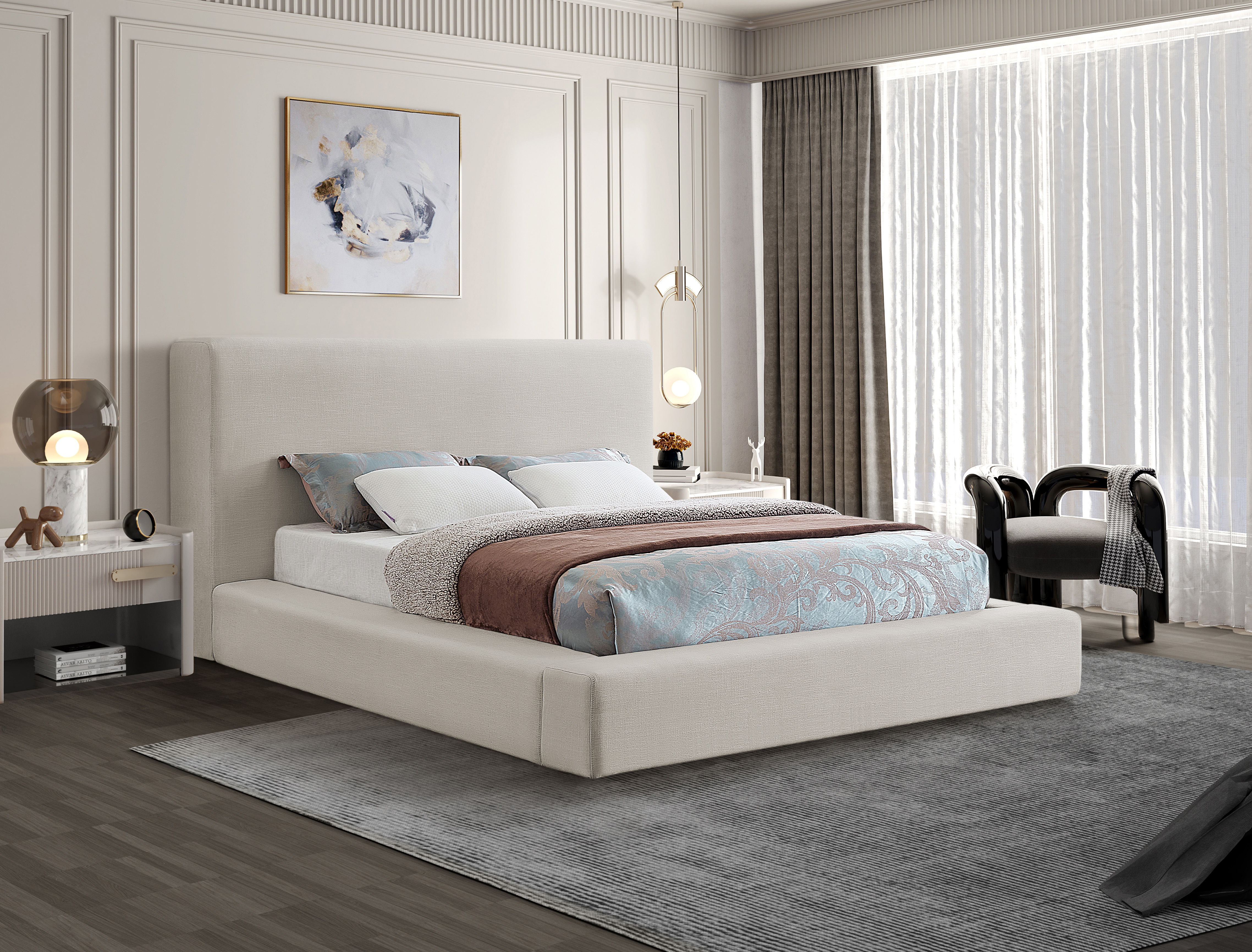 Devin - Full Bed - Beige