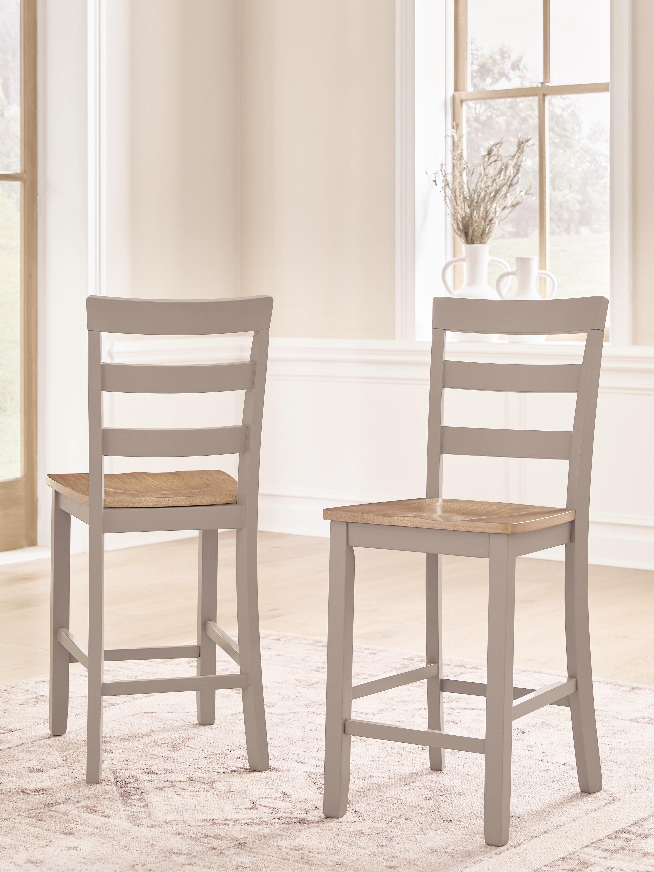Ashley Furniture Harperfeld - Barstool (Set of 2) - Natural / Gray - Image 2