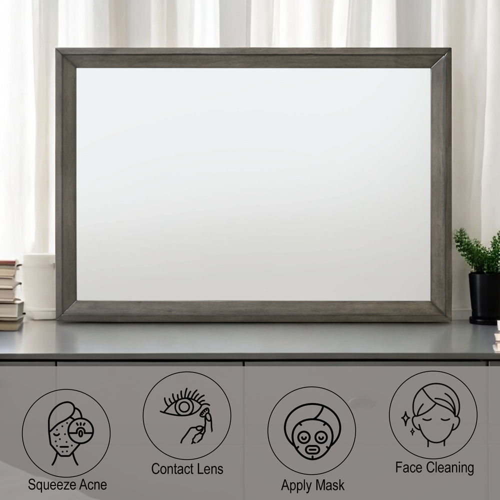 Escher - Mirror - Gray Oak, dark gray, view 4