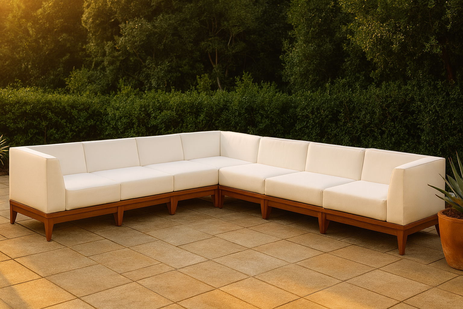 Rio - 7 Piece Modular Sectional - Off White
