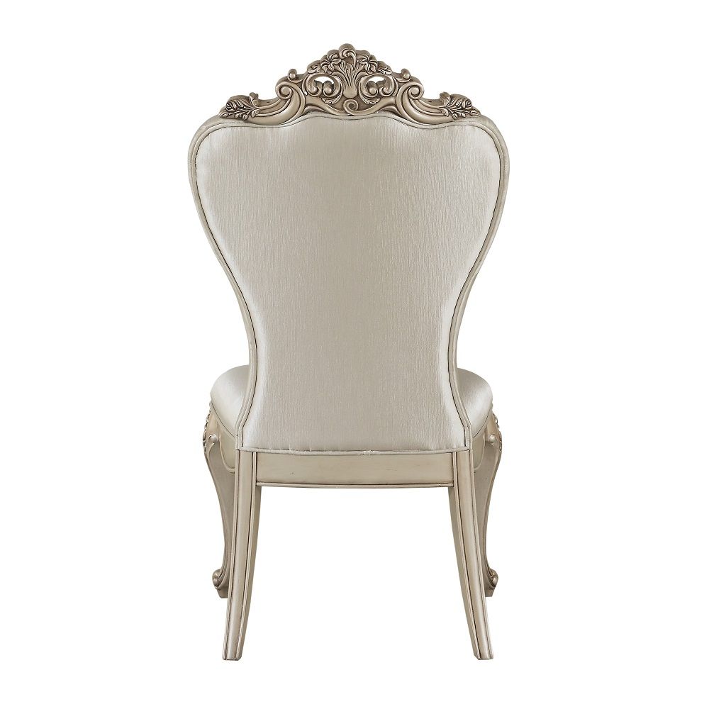 Gorsedd - Side Chair (Set of 2) - Cream Fabric & Golden Ivory, beige, view 4
