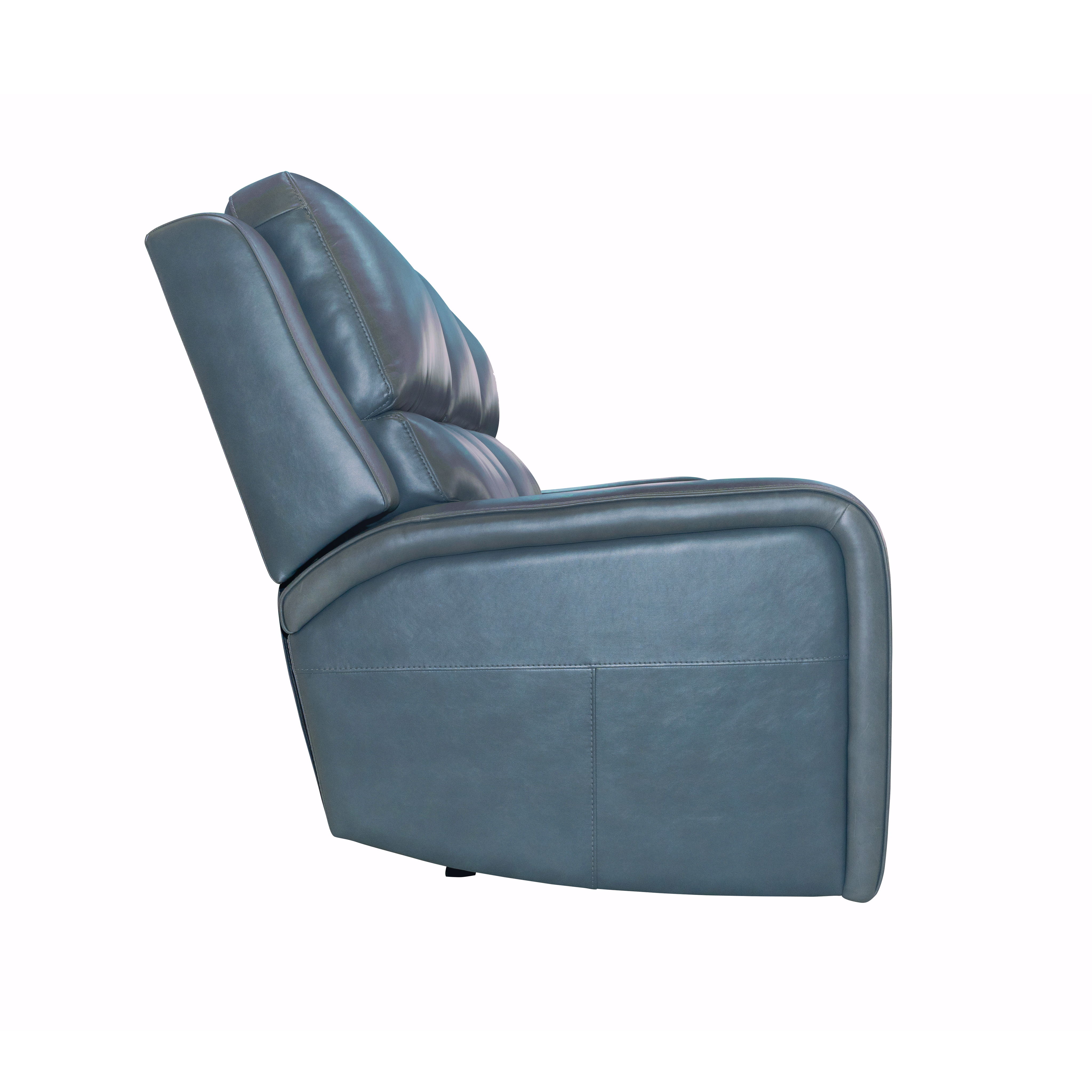 Oasis - Power Reclining Sofa With Power Headrests, Lumbar, Heat & Massage - Storm, blue, view 5