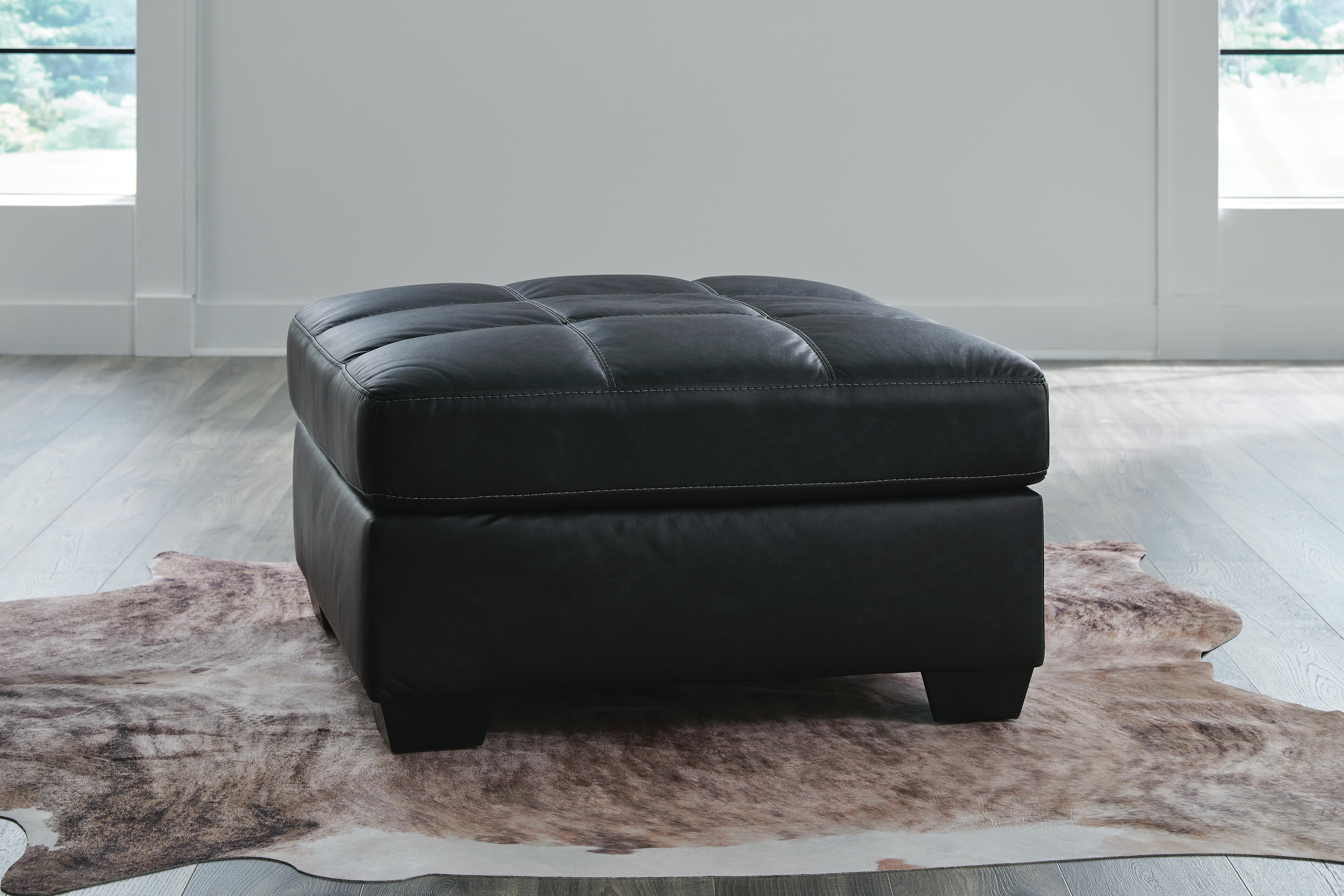 Ashley Furniture Barlin Mills - Oversized Accent Ottoman - Carbon - Image 2