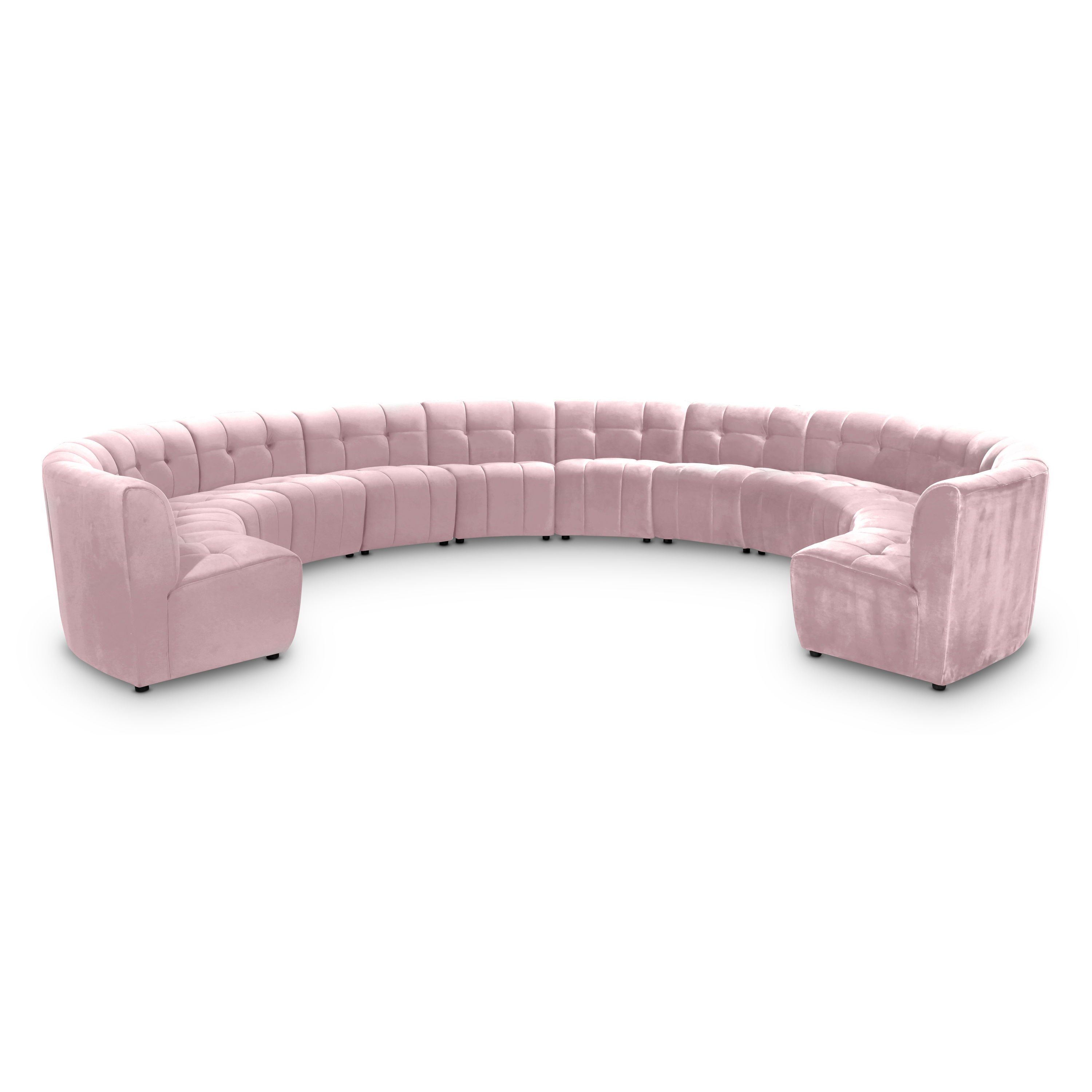 Limitless - 12 Piece Modular Sectional - Pink