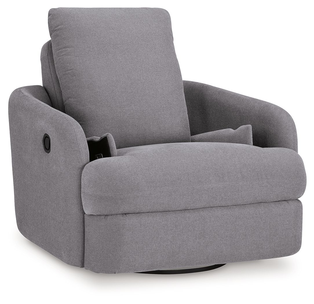 Ashley Furniture Modmax - Swivel Glider Recliner - Granite - Image 4
