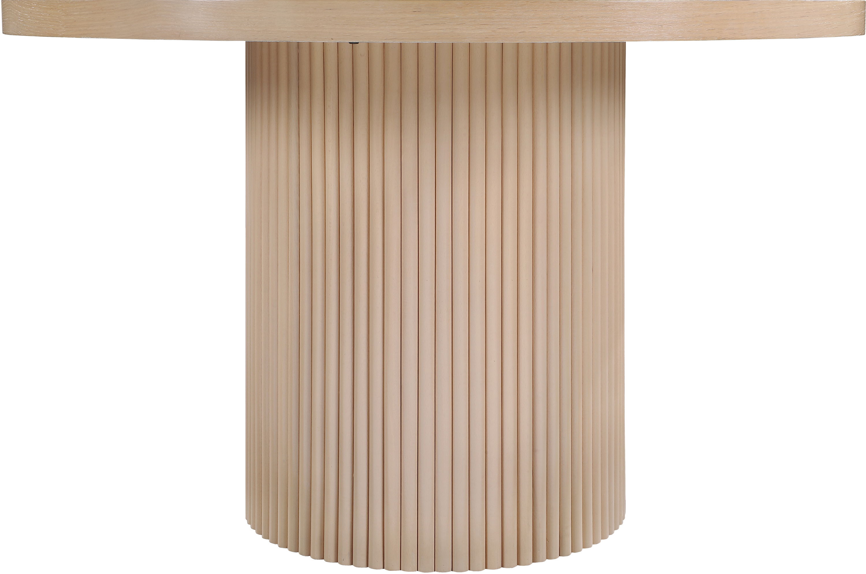 Belinda - Wood Oak Veneer Dining Table - Natural