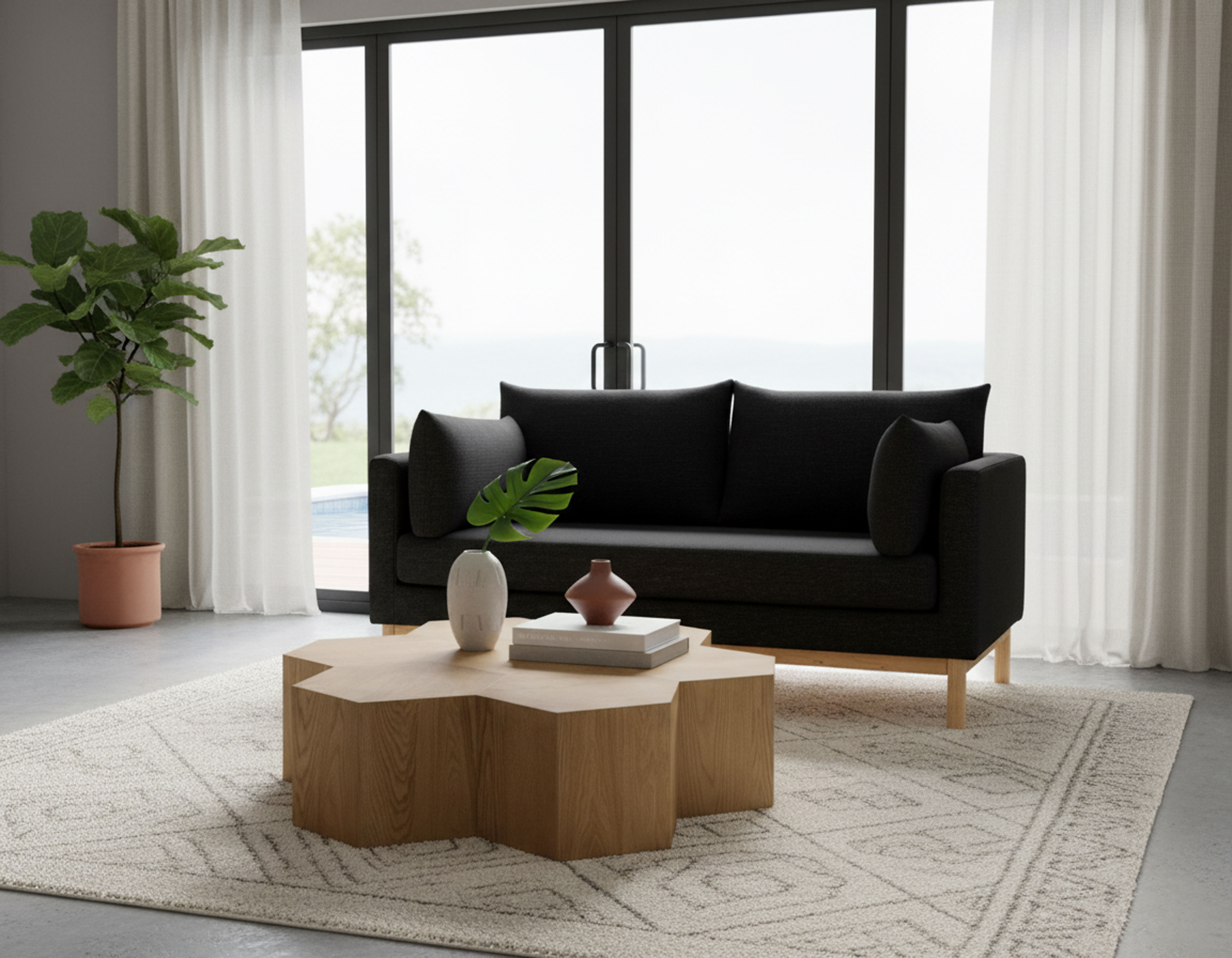 Langham - Loveseat - Black