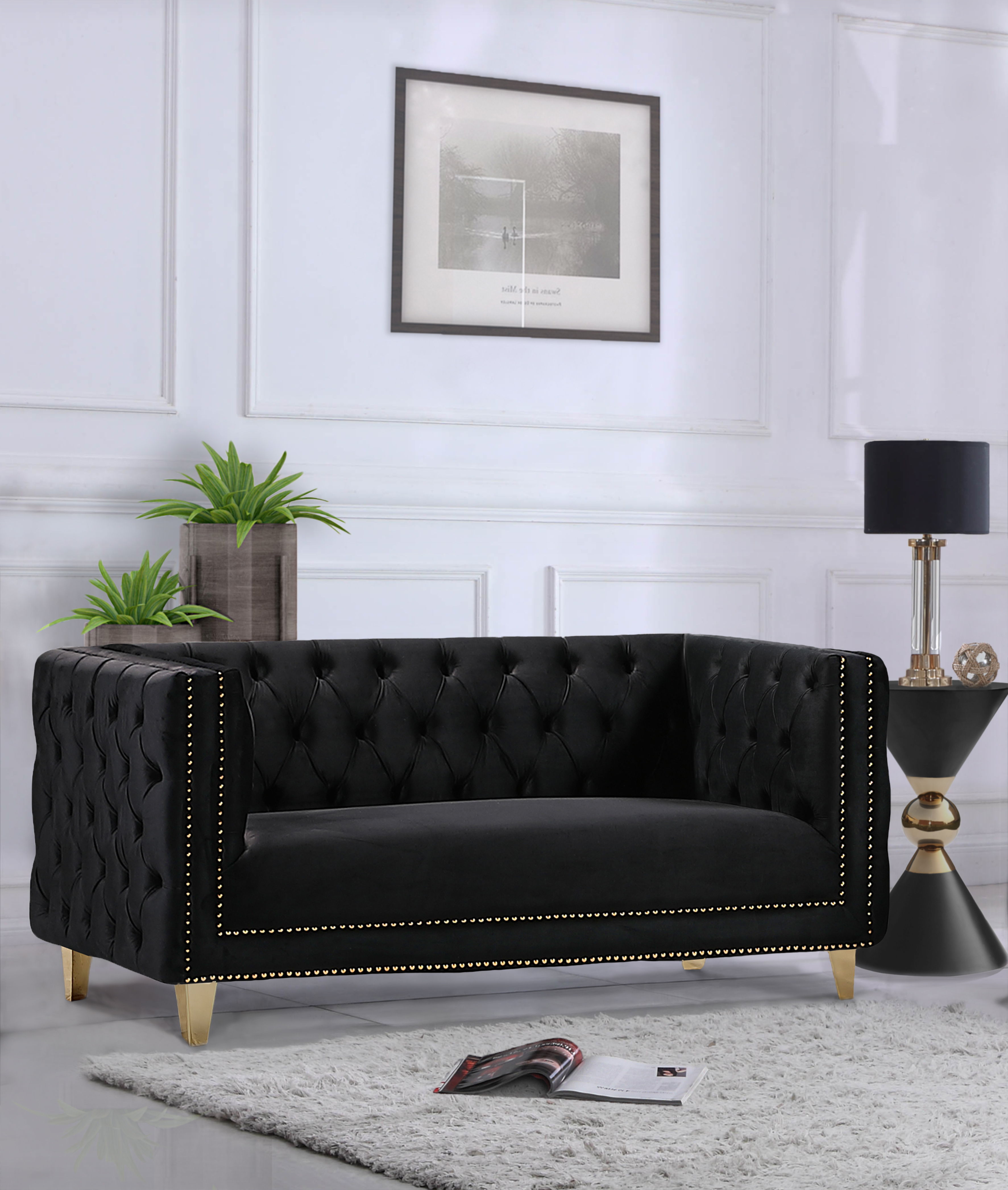 Michelle - Loveseat - Black