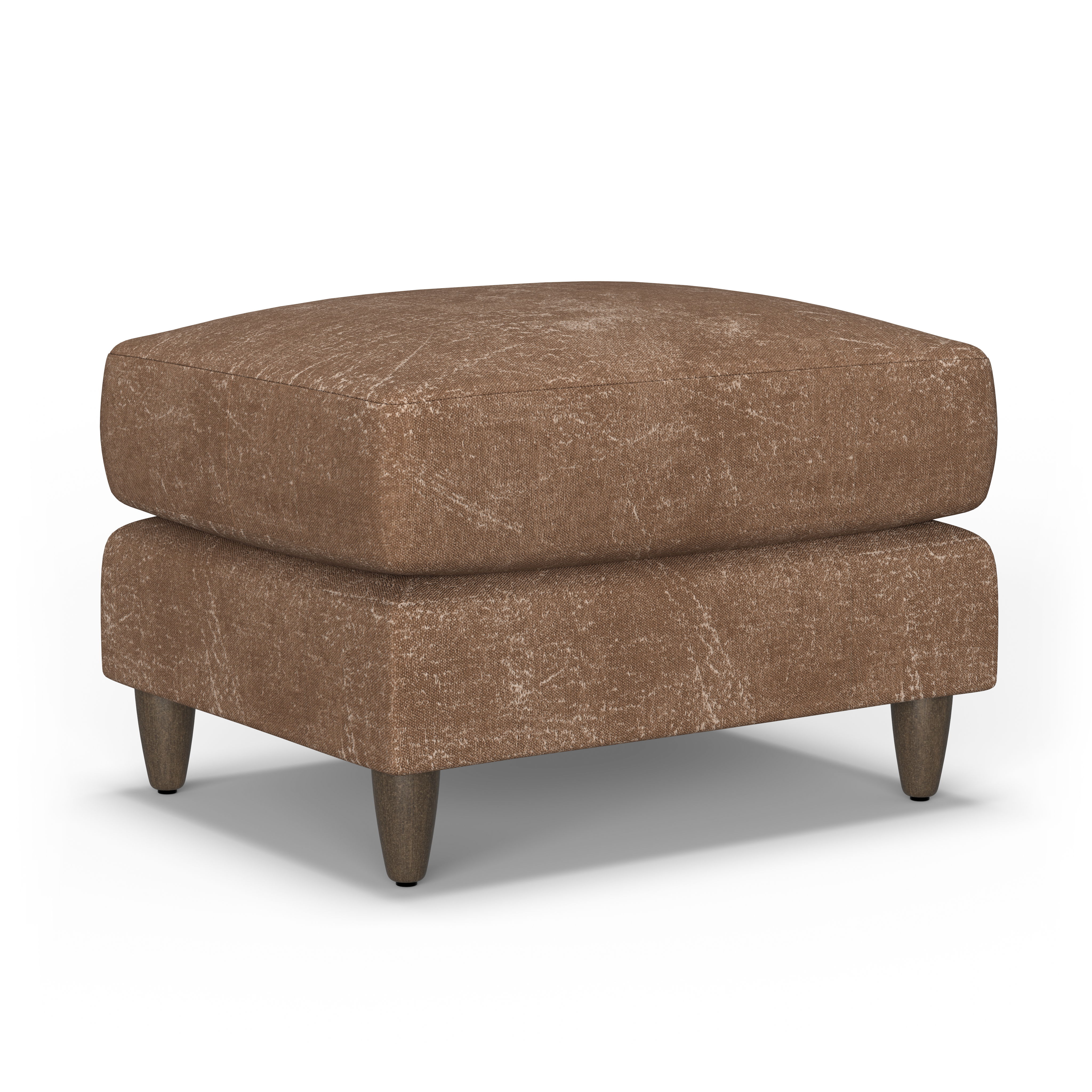 Fern - Fabric Ottoman, dark gray, view 2