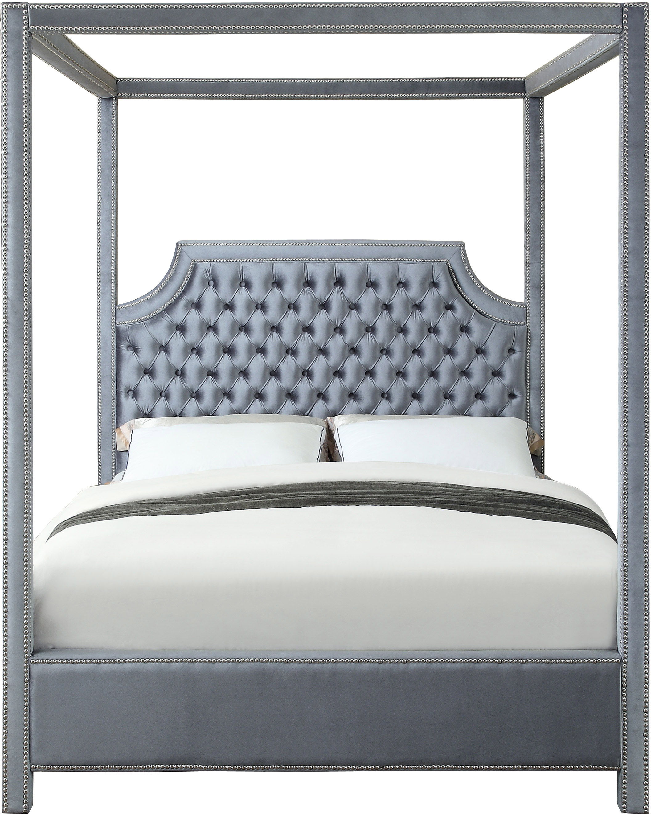 Rowan - Queen Bed - Gray