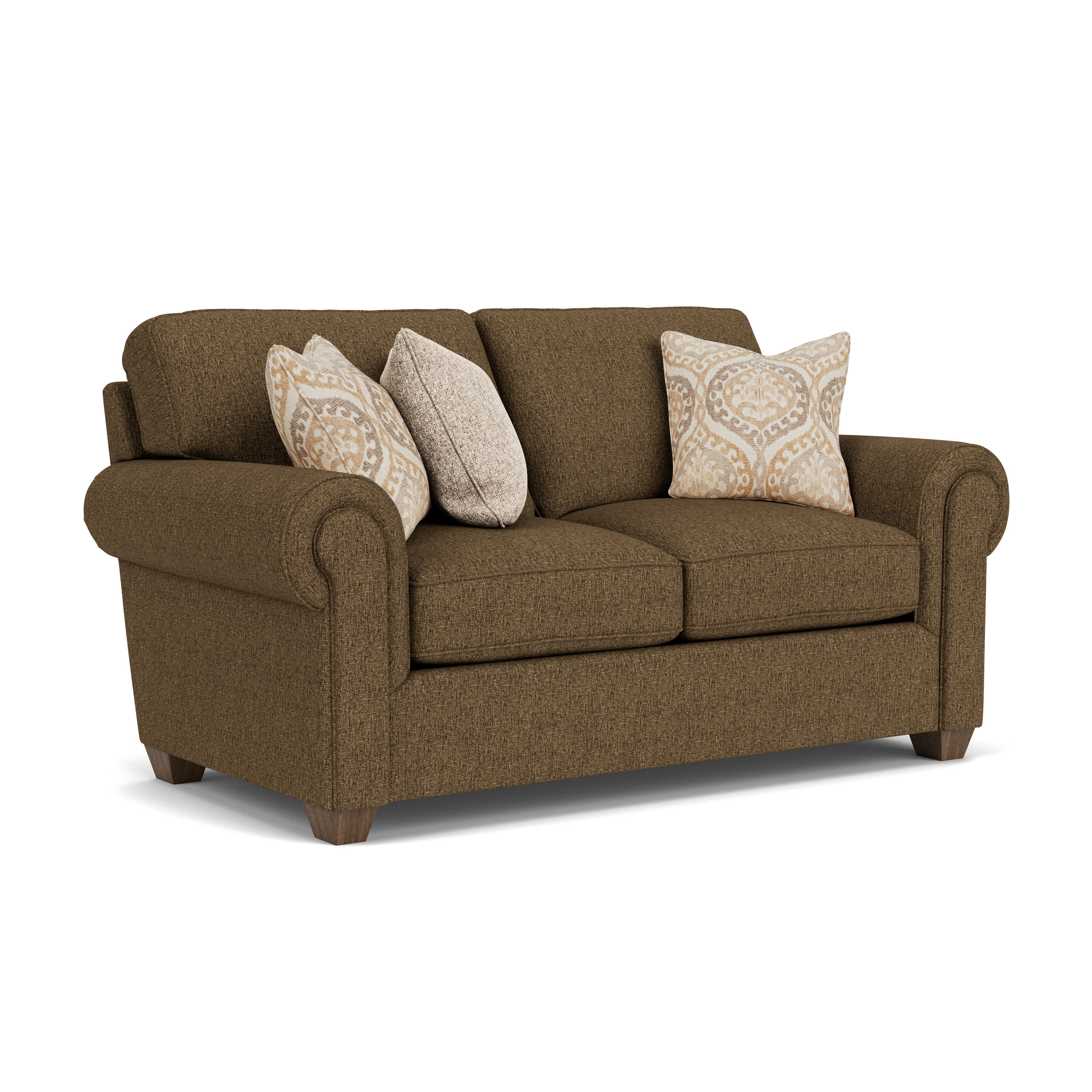 Carson - Fabric Loveseat, light brown