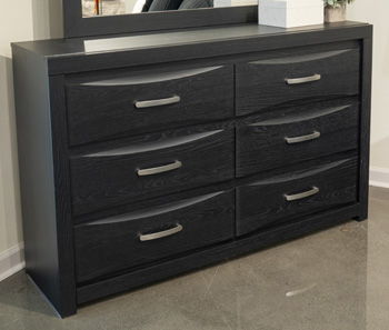 Stabotta – Six Drawer Dresser – Black