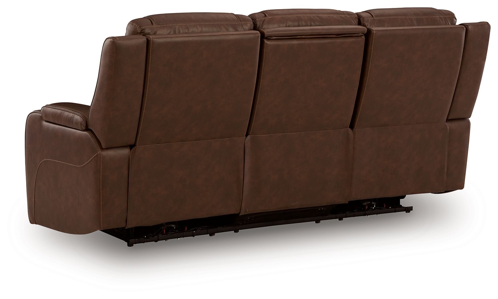 Ashley Furniture Knightington - Power Reclining Sofa With Audio Seating - Brown - Image 6