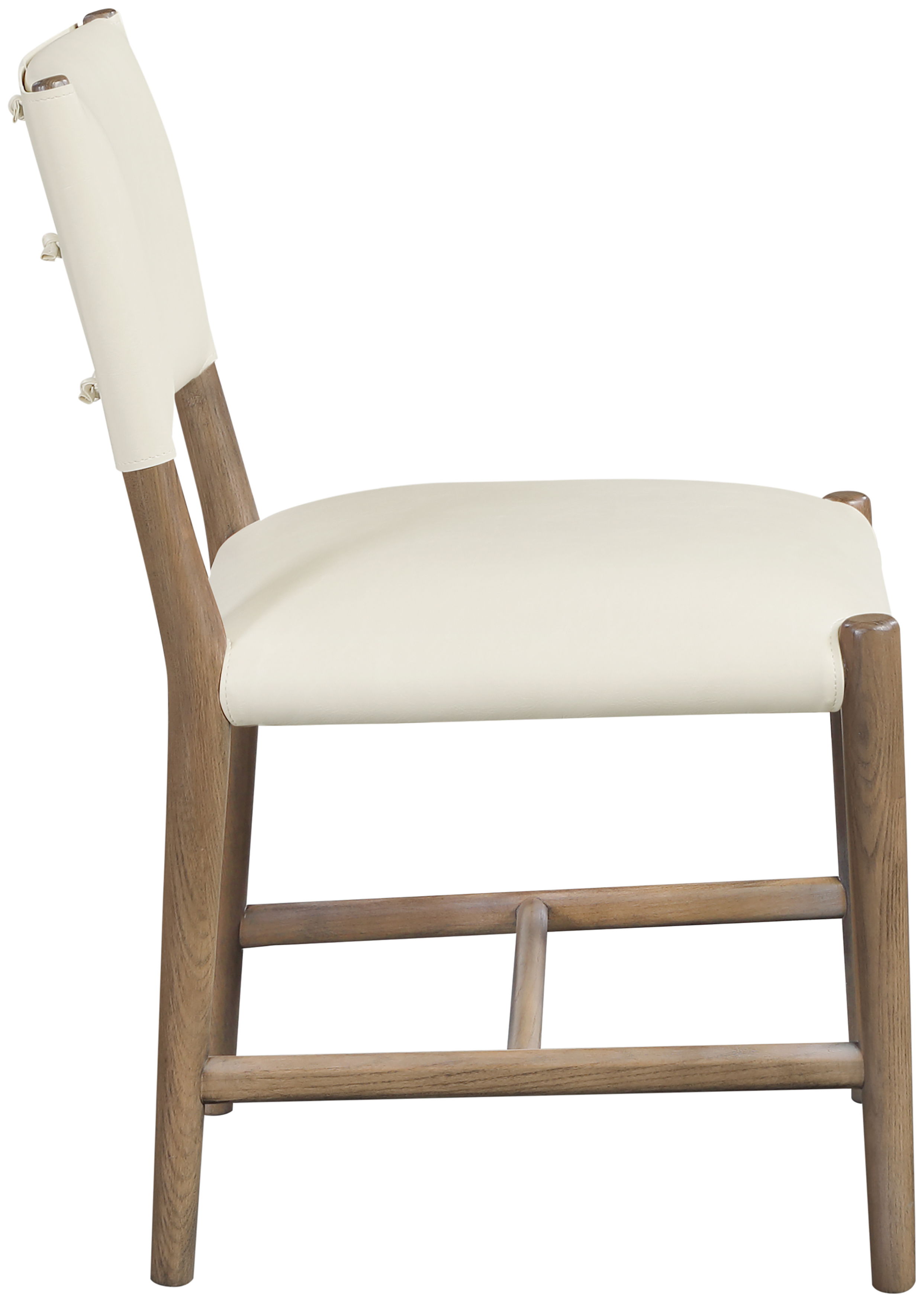 Andie - Upholstered Dining Chair Vegan Leather (Set of 2) - Cream