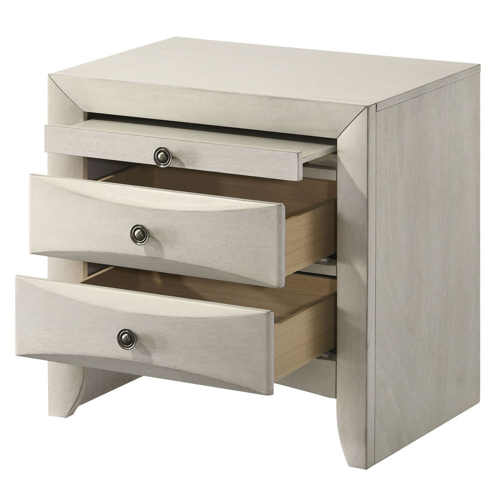 Ramondi - Nightstand - Antique White, white, view 5