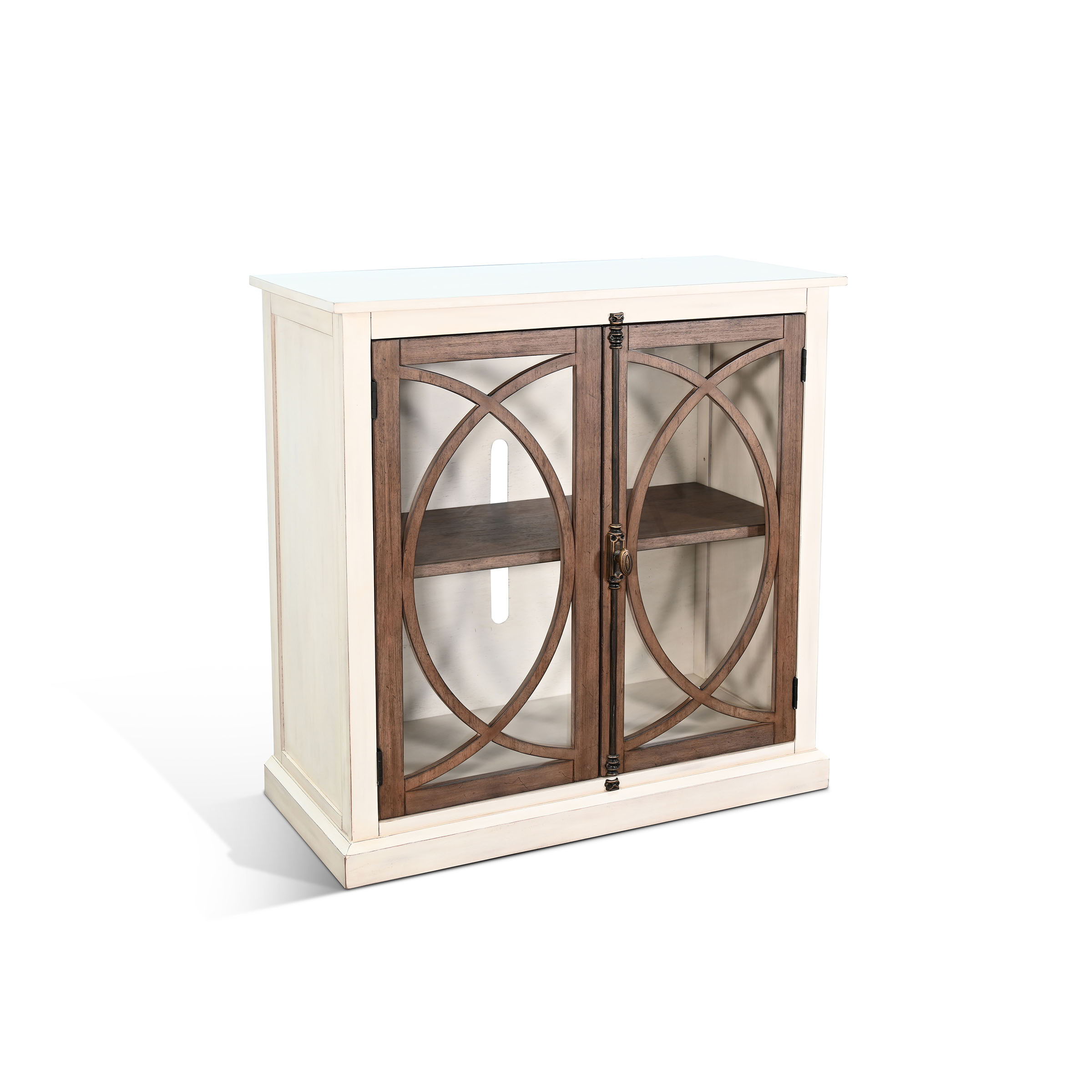 41\" Accent Cabinet - Buckskin / Marble White Image