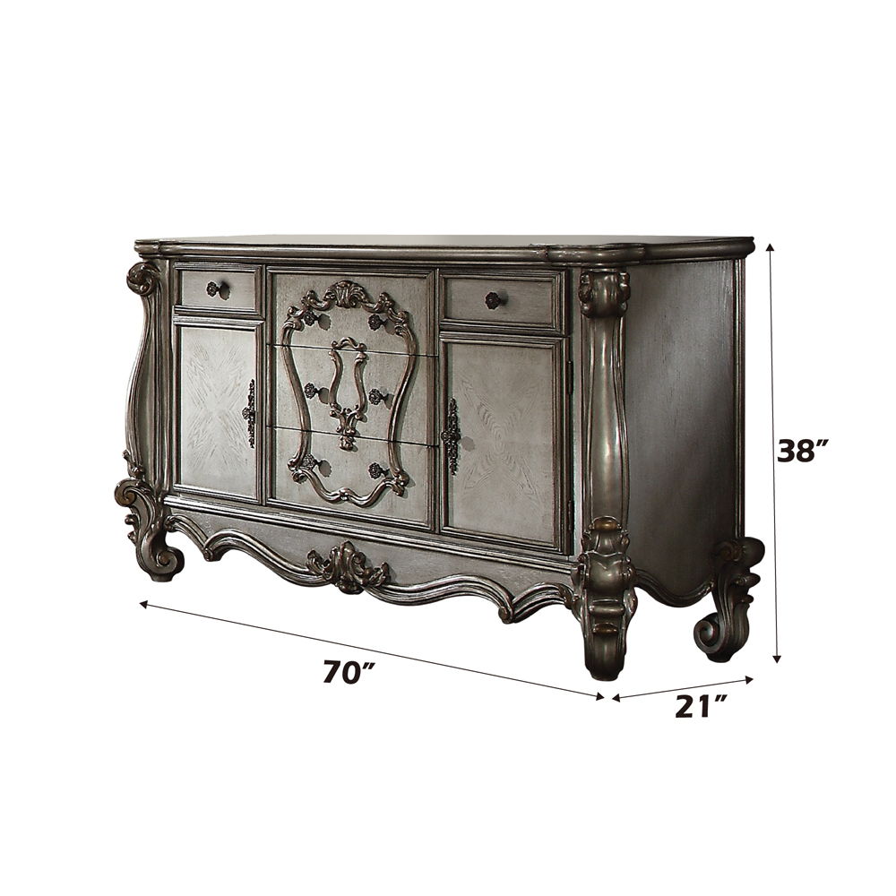 Versailles - Dresser - Antique Platinum, silver, view 2