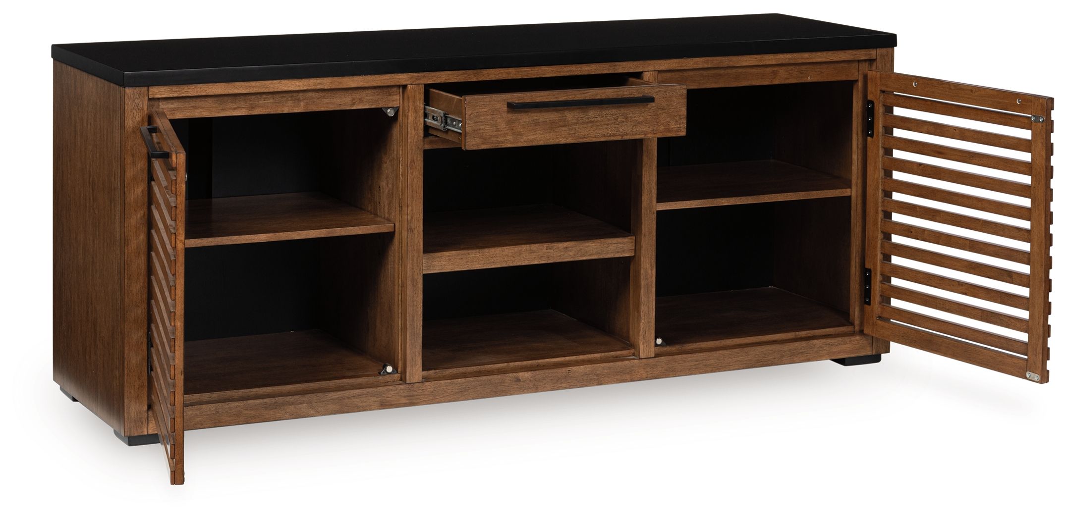 Kallari - Credenza - Warm Brown / Black