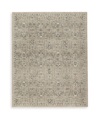 Jessmen – 8′ x 10′ Rug – Beige / Blue / Ivory