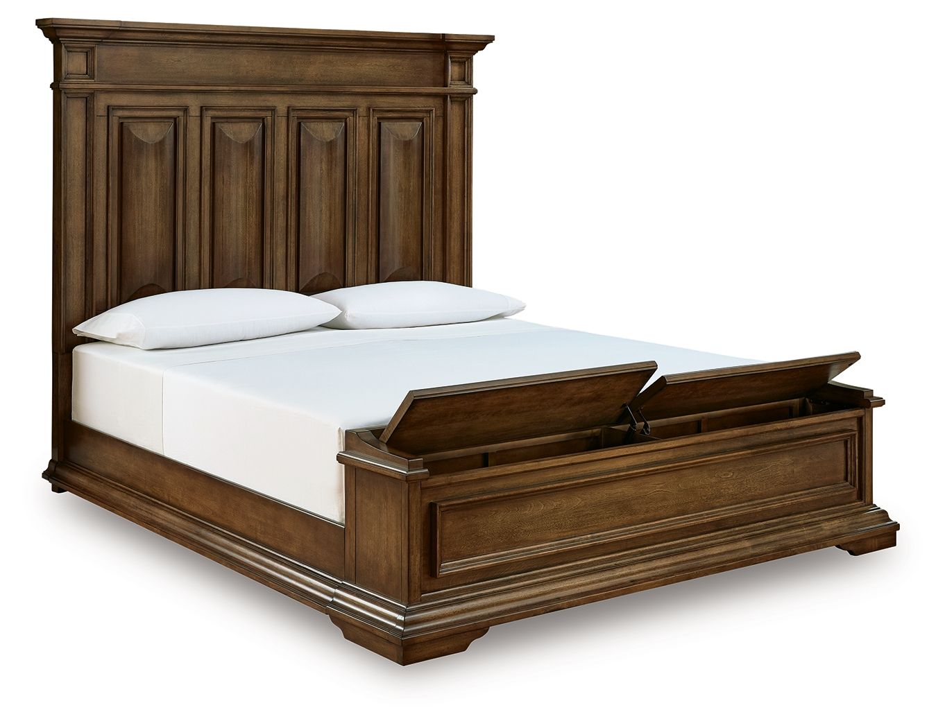 Ashley Furniture Frantanna - California King Panel Storage Bed - Brown - Image 5