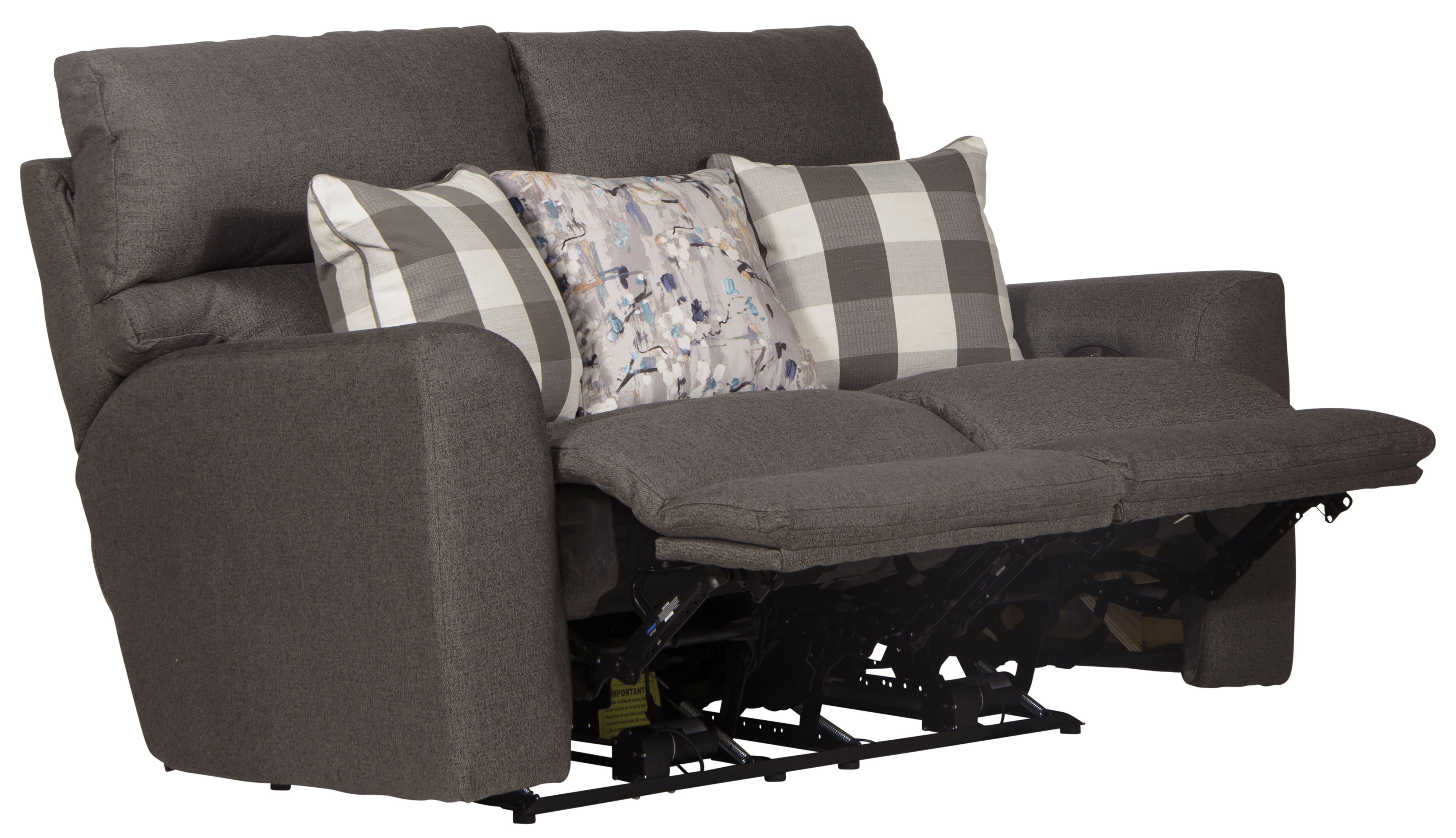 Searsport - Power Reclining Loveseat With Power Adjustable Headrest - Metal
