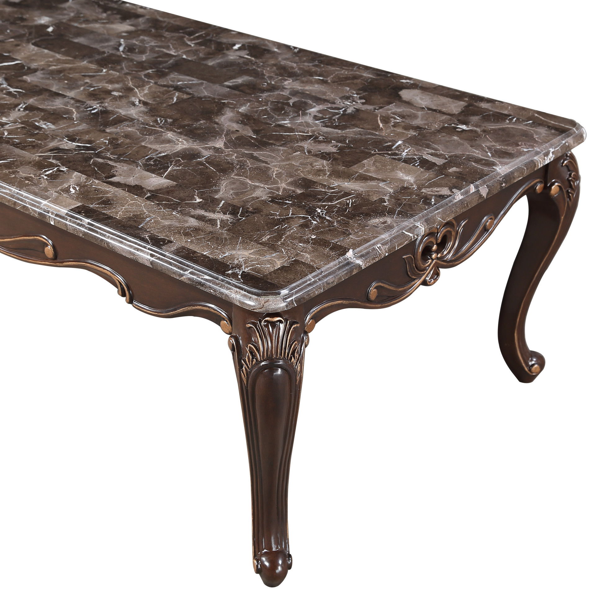 Constantine - Cocktail Table - Red / Cherry, dark brown, view 4
