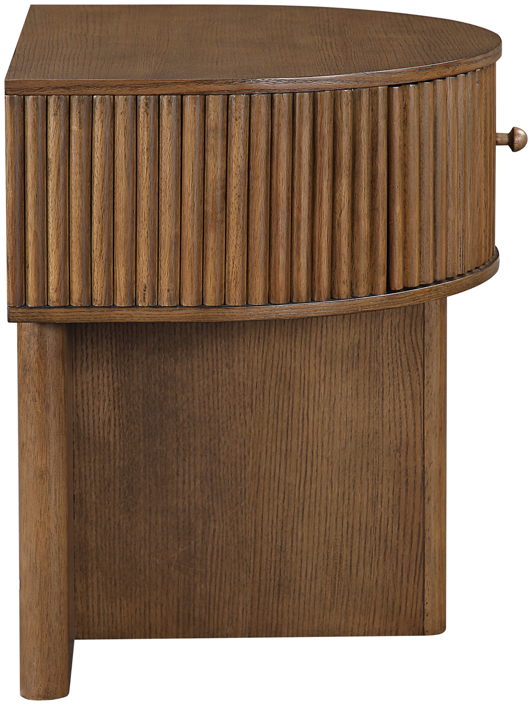 Cortland - Acacia Veneer And Solid Wood Night Stand - Brown