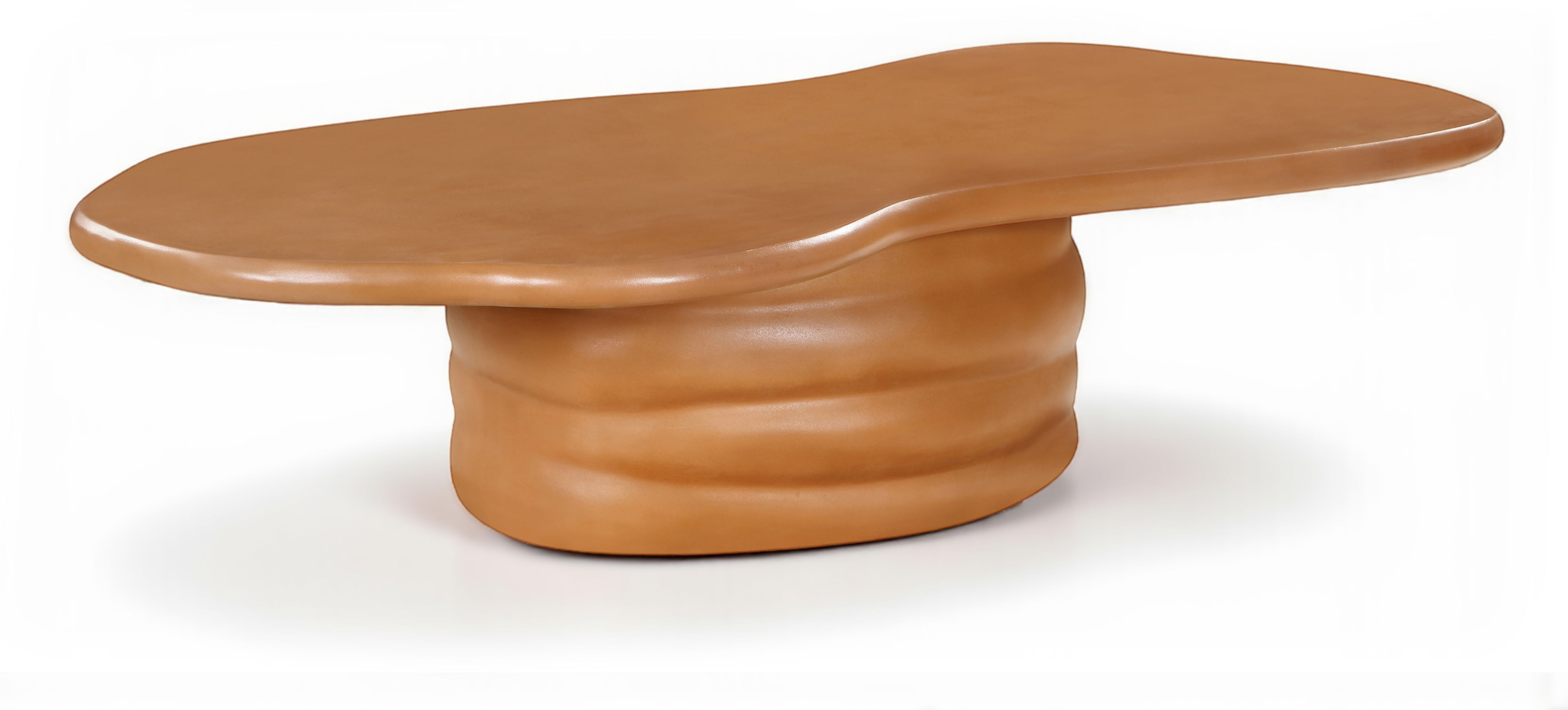 Branna - Concrete Coffee Table - Terracotta