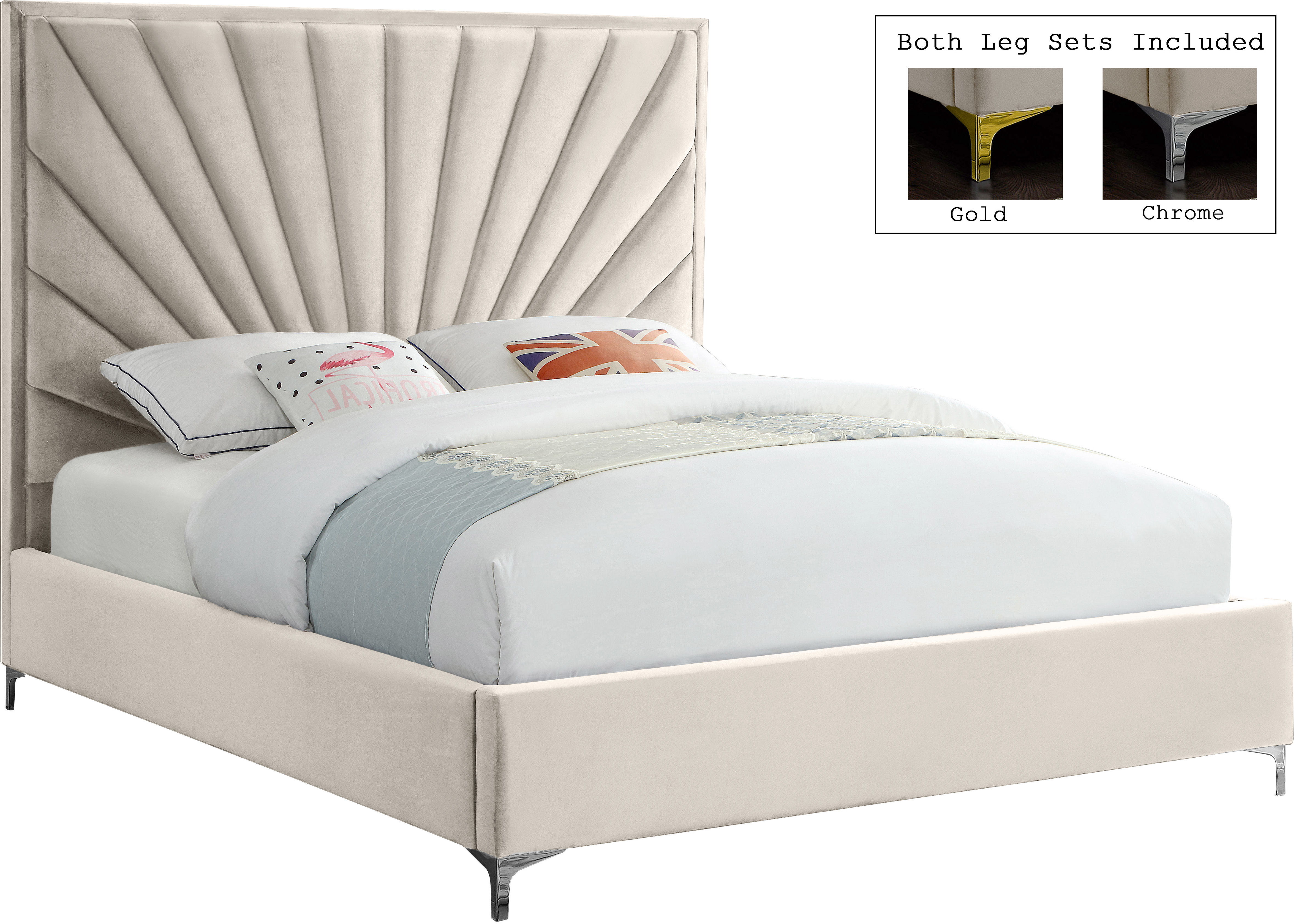 Eclipse - King Bed - Cream