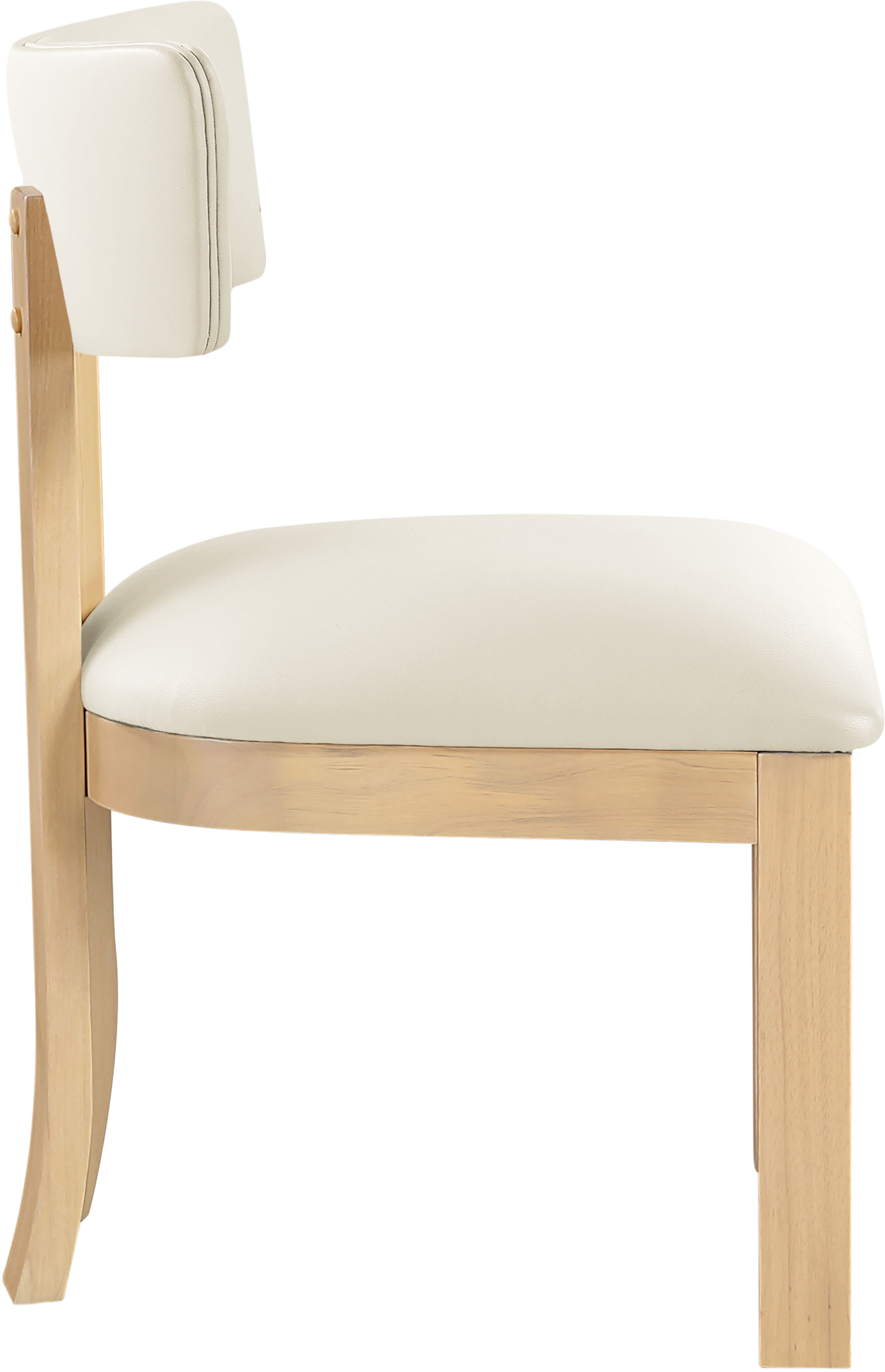 Lavrin - Vegan Leather Dining Side Chair (Set of 2) - Cream