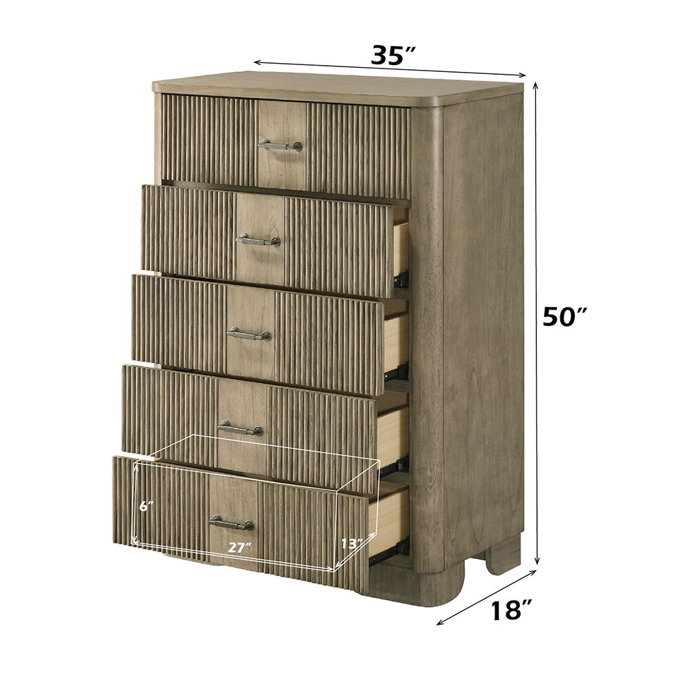 Lakkari - Chest - Antique Oak, light brown, view 4