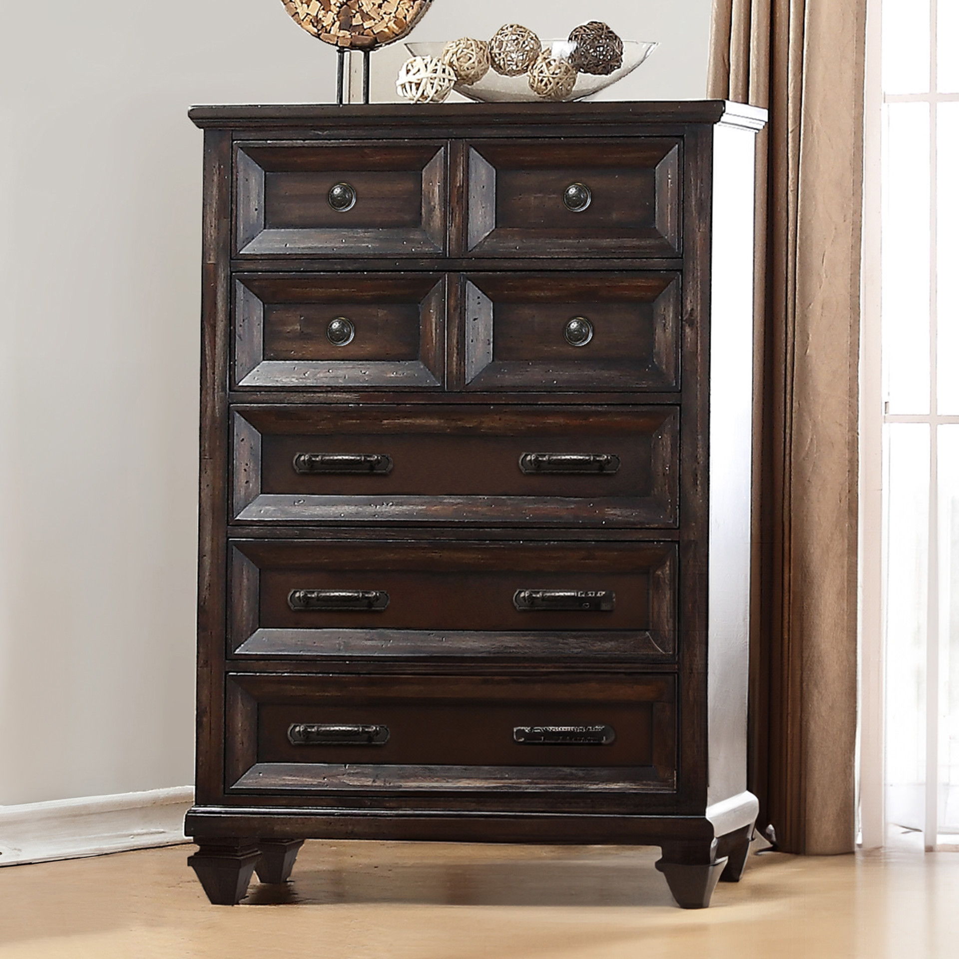 Sevilla - Chest - Walnut, dark brown, view 8