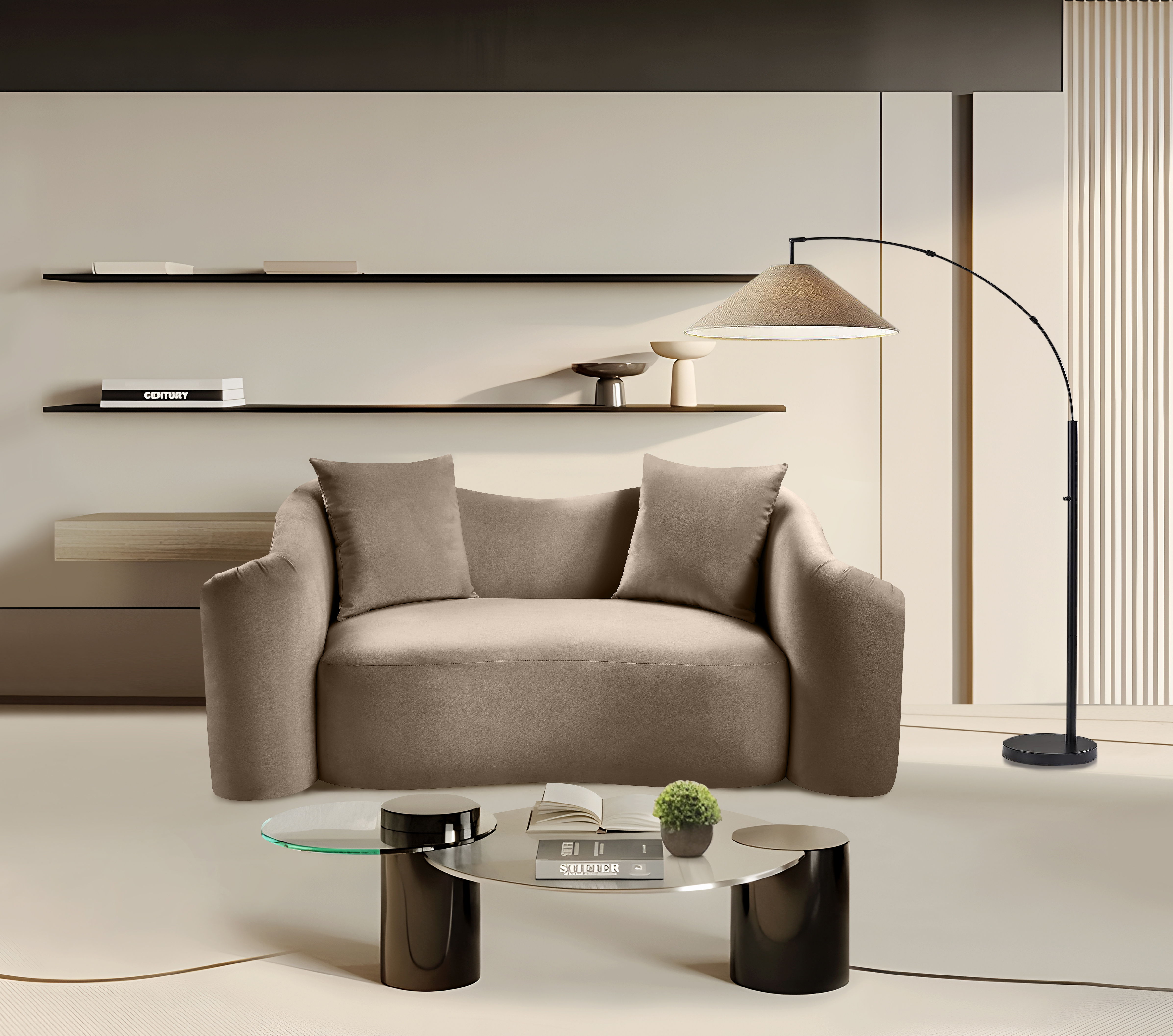 Destin - Loveseat - Taupe
