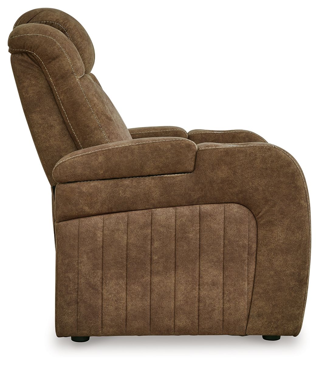 Ashley Furniture Wolfridge - Power Recliner/Adj Headrest - Brindle - Image 5