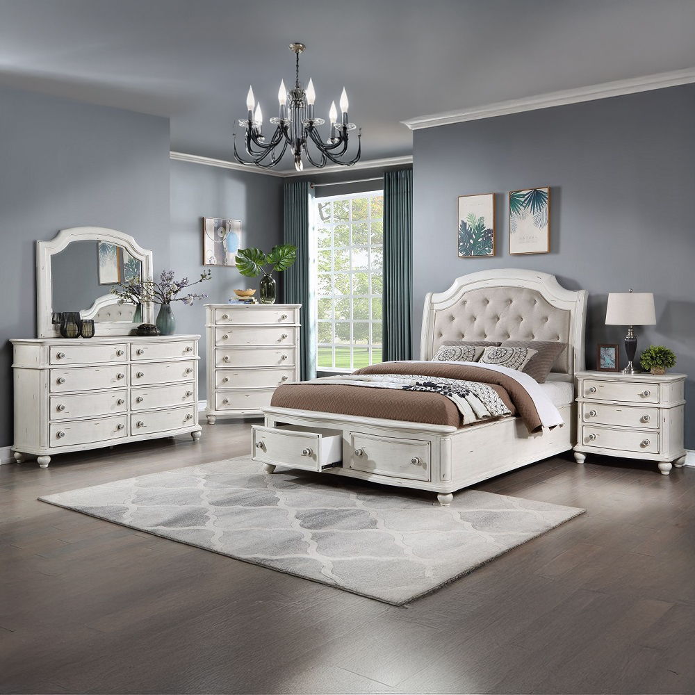 Jaqueline - Dresser - Antique White, white, view 4