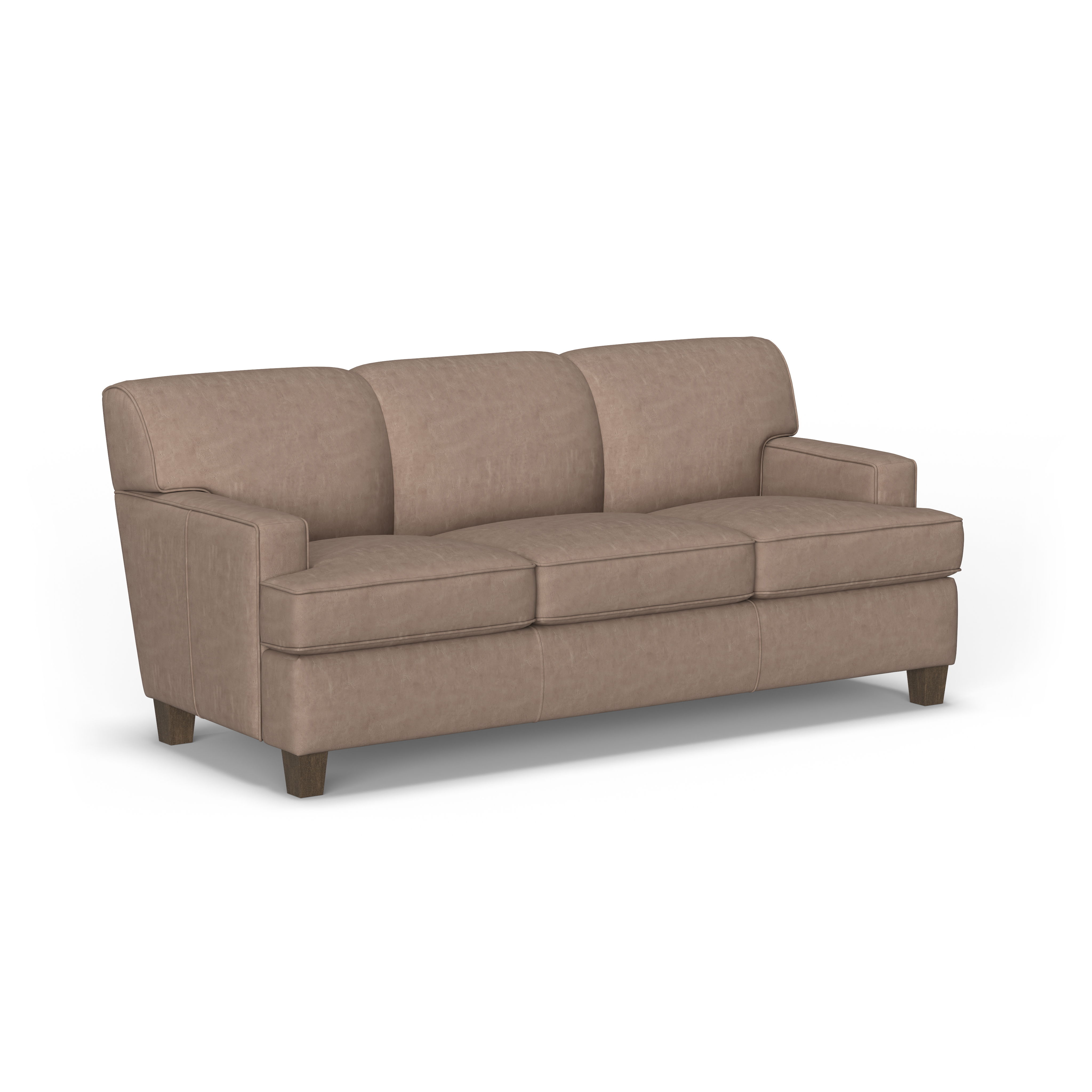 Dempsey - Leather Sofa, dark gray, view 2