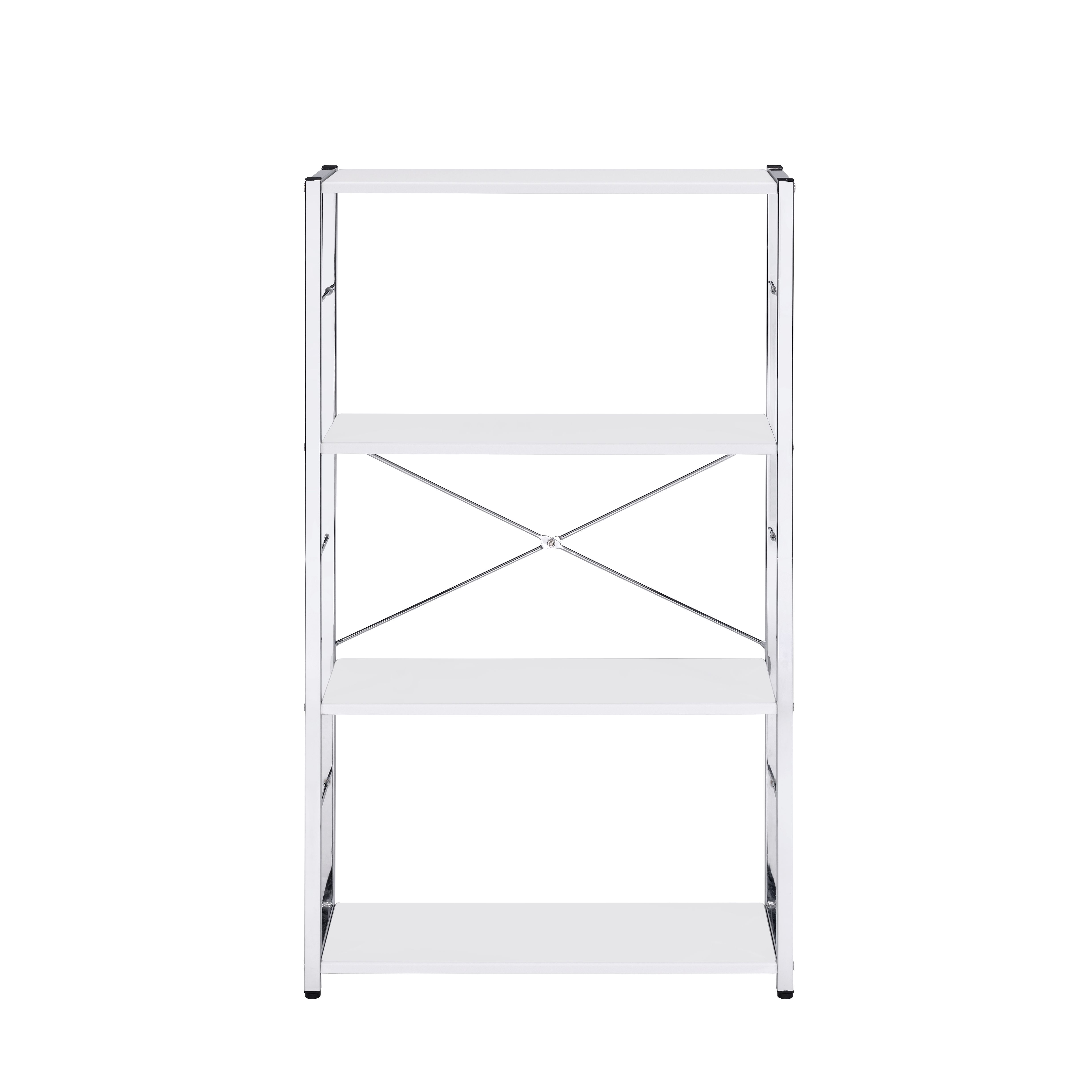 Tennos - Bookshelf - White & Chrome, white, view 2