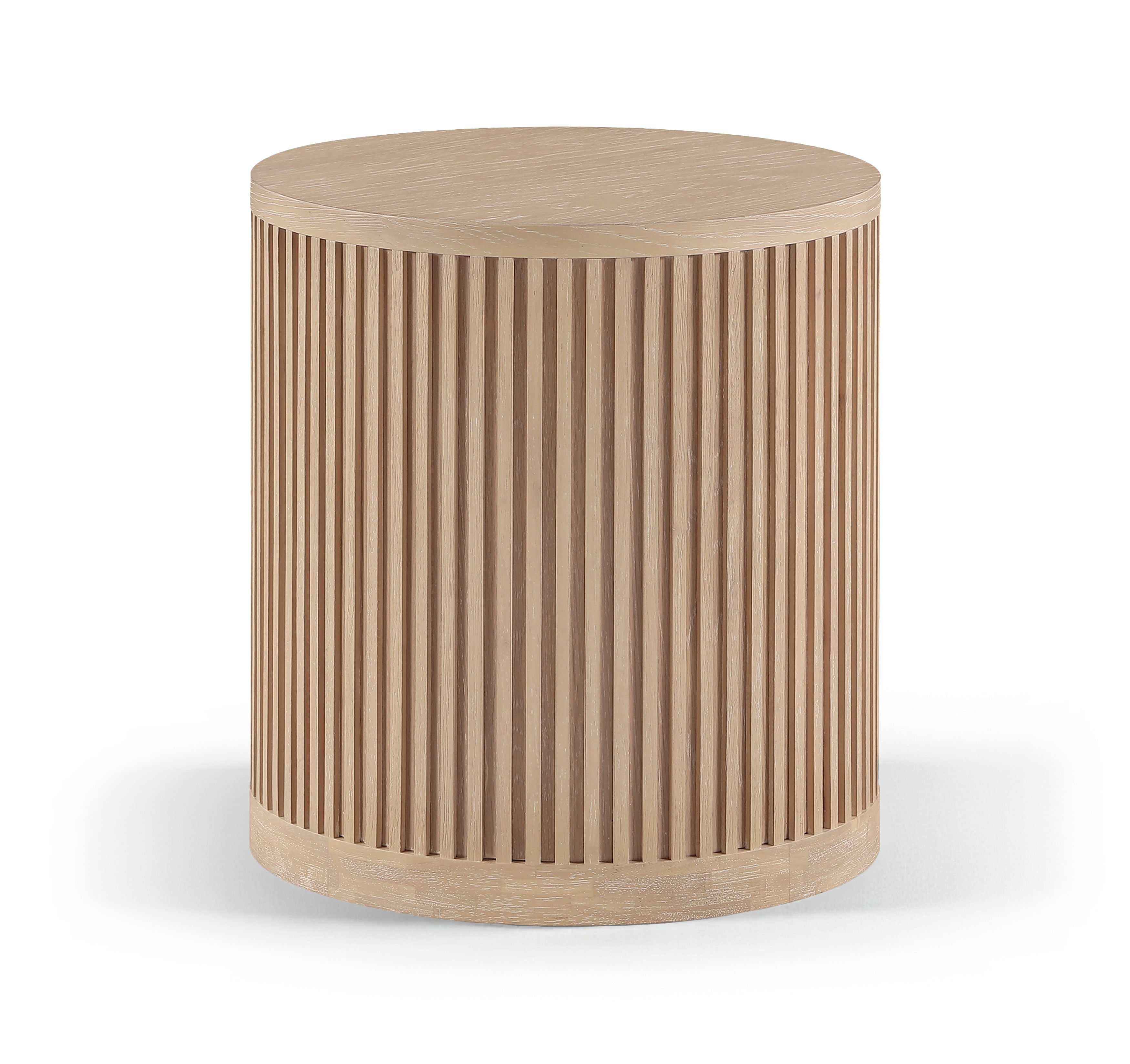 Madera - Oak Veneer And Solid Wood End Table - Natural