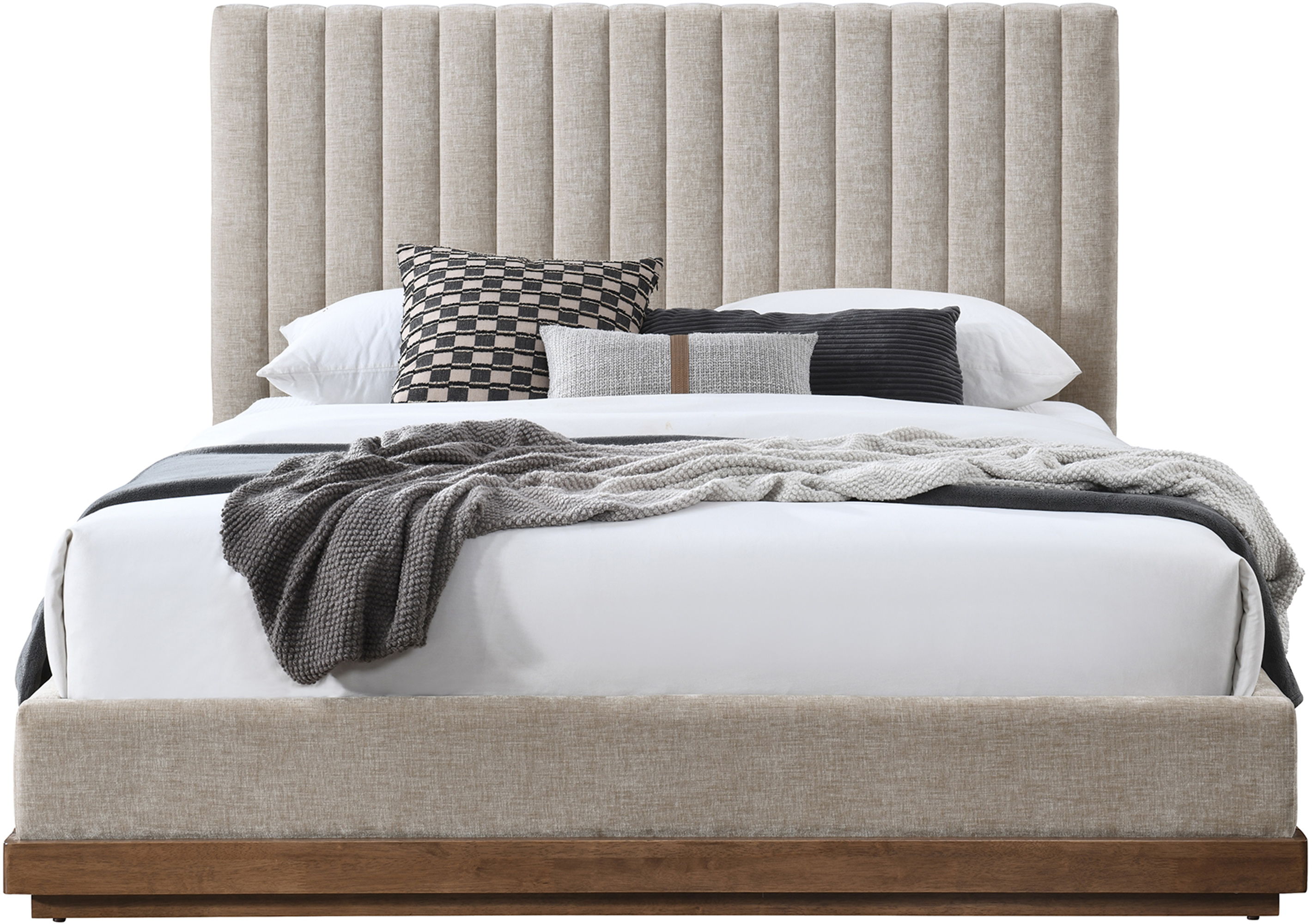 Emmet - Queen Bed - Beige