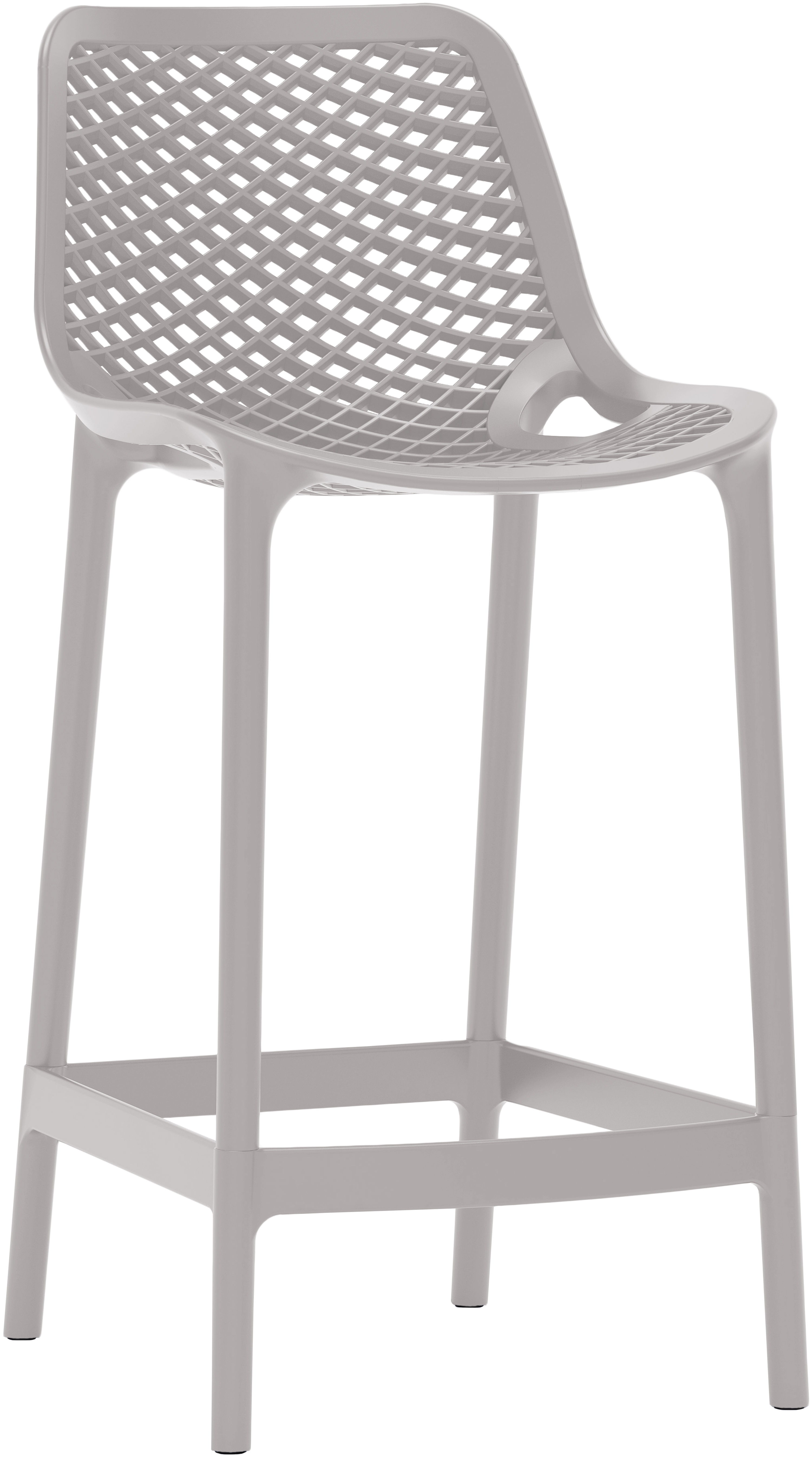 Mykonos - Outdoor Patio Stool (Set of 4) - Gray