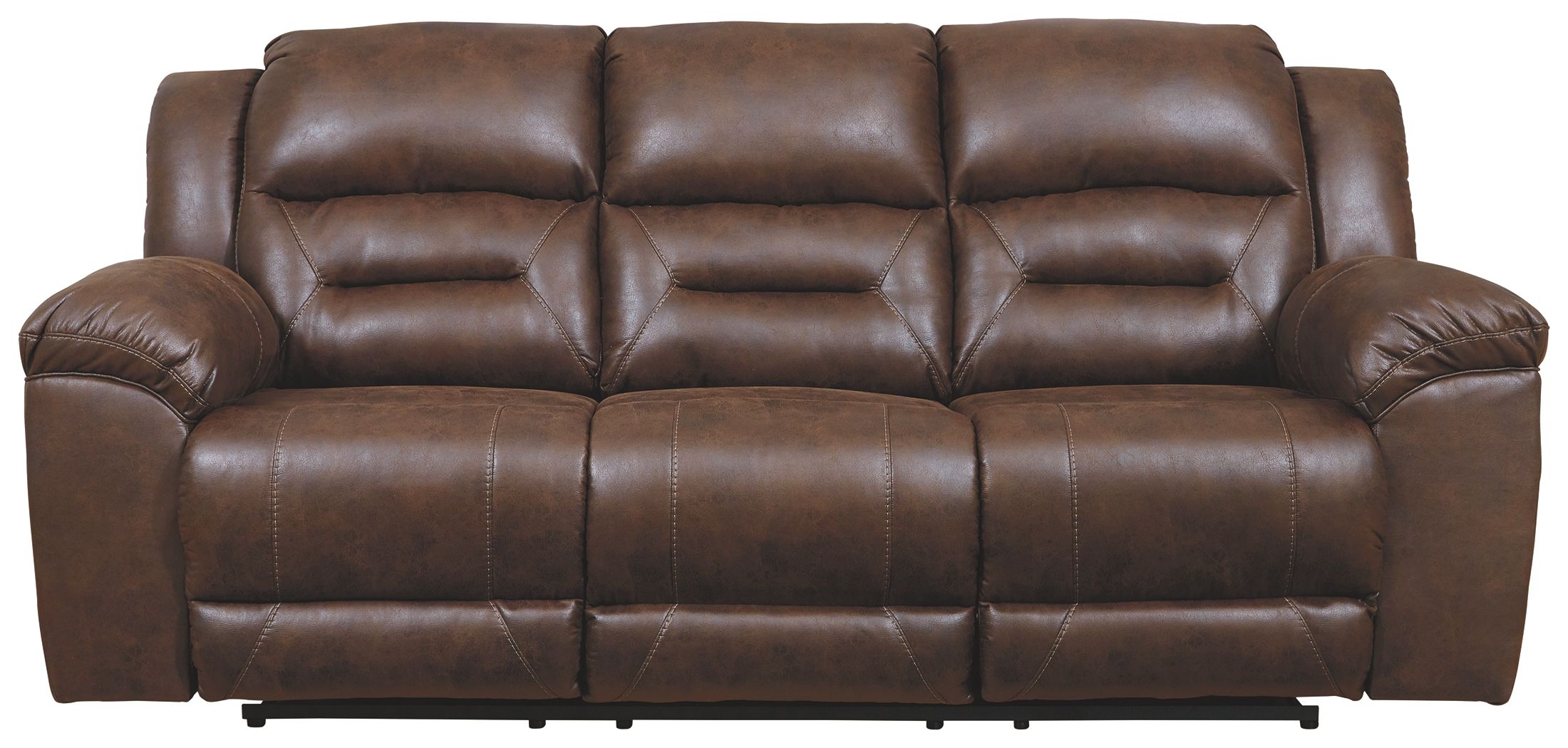 Ashley Stoneland Reclining Power Sofa - Chocolate
