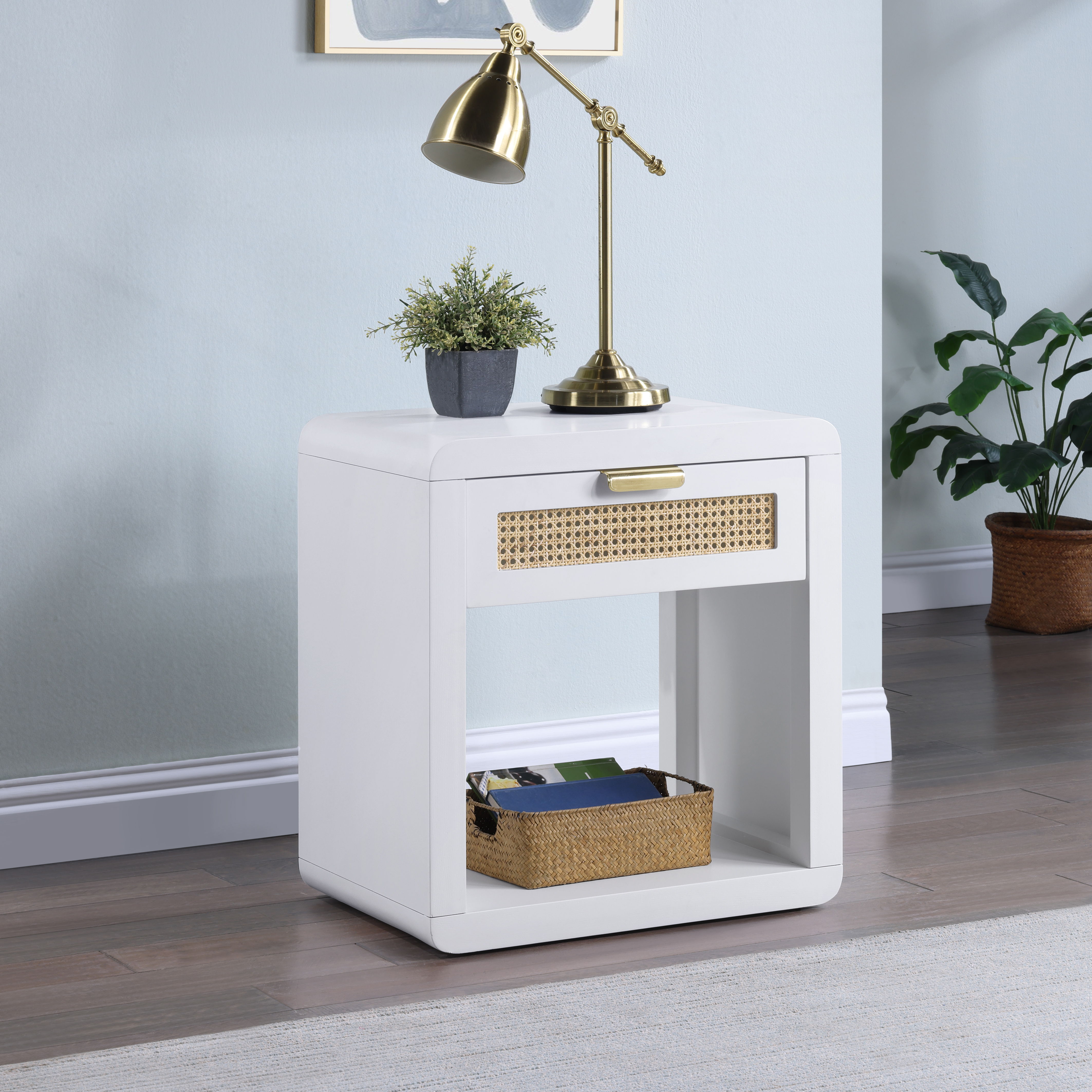 Langham - Night Stand - White