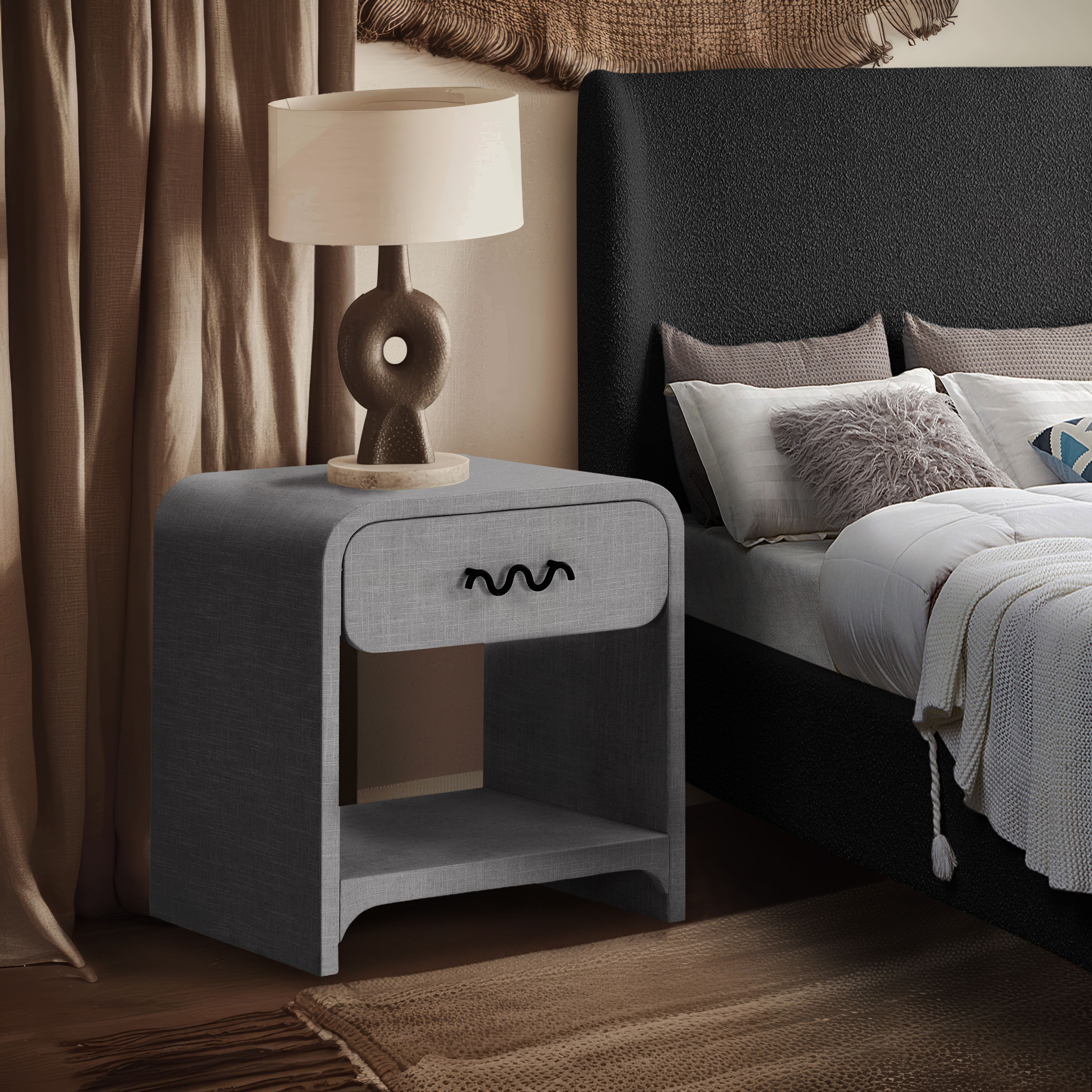 Medley - Night Stand / Side Table - Gray