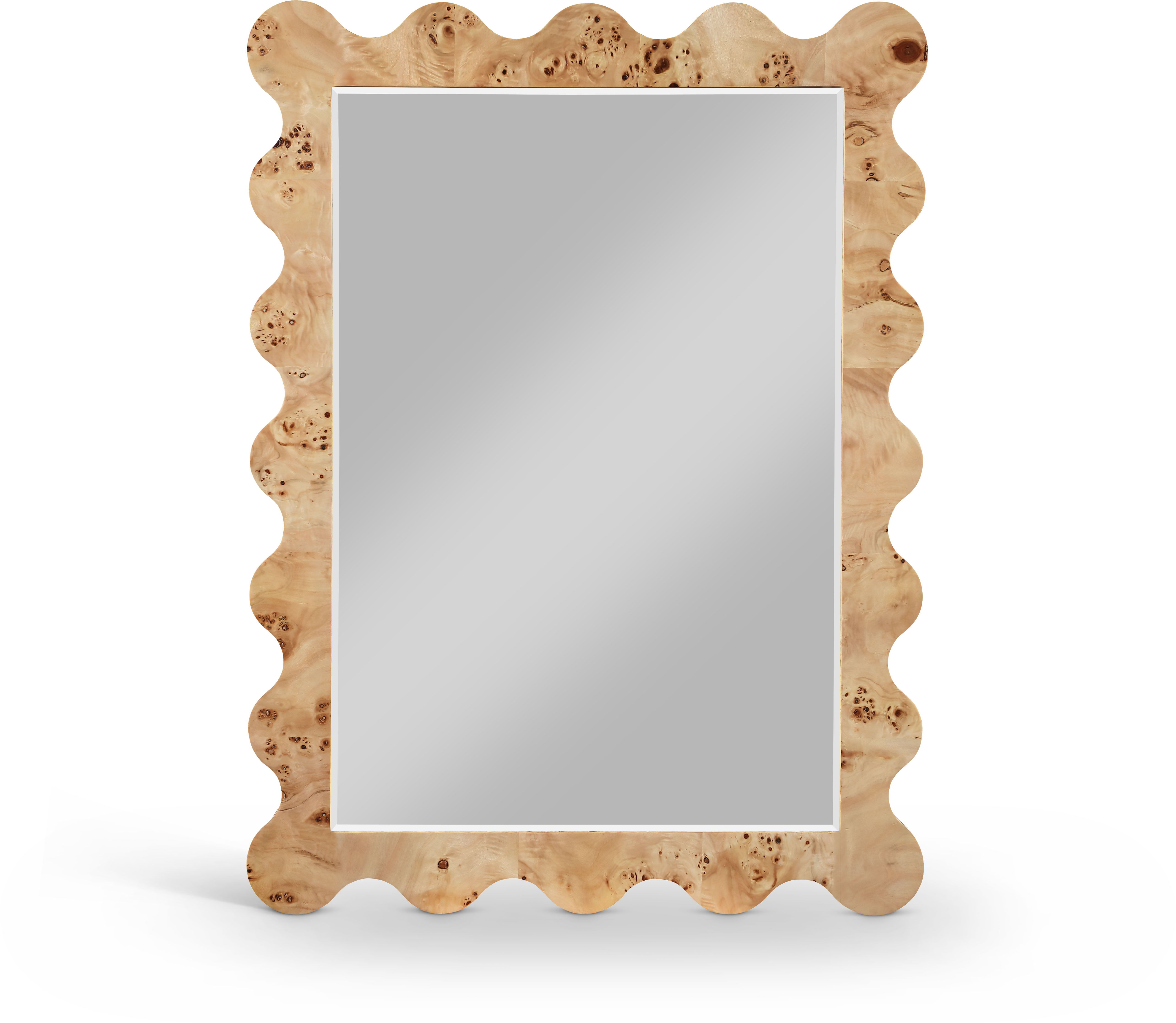 Vassa - Burl Veneer Mirror - Natural