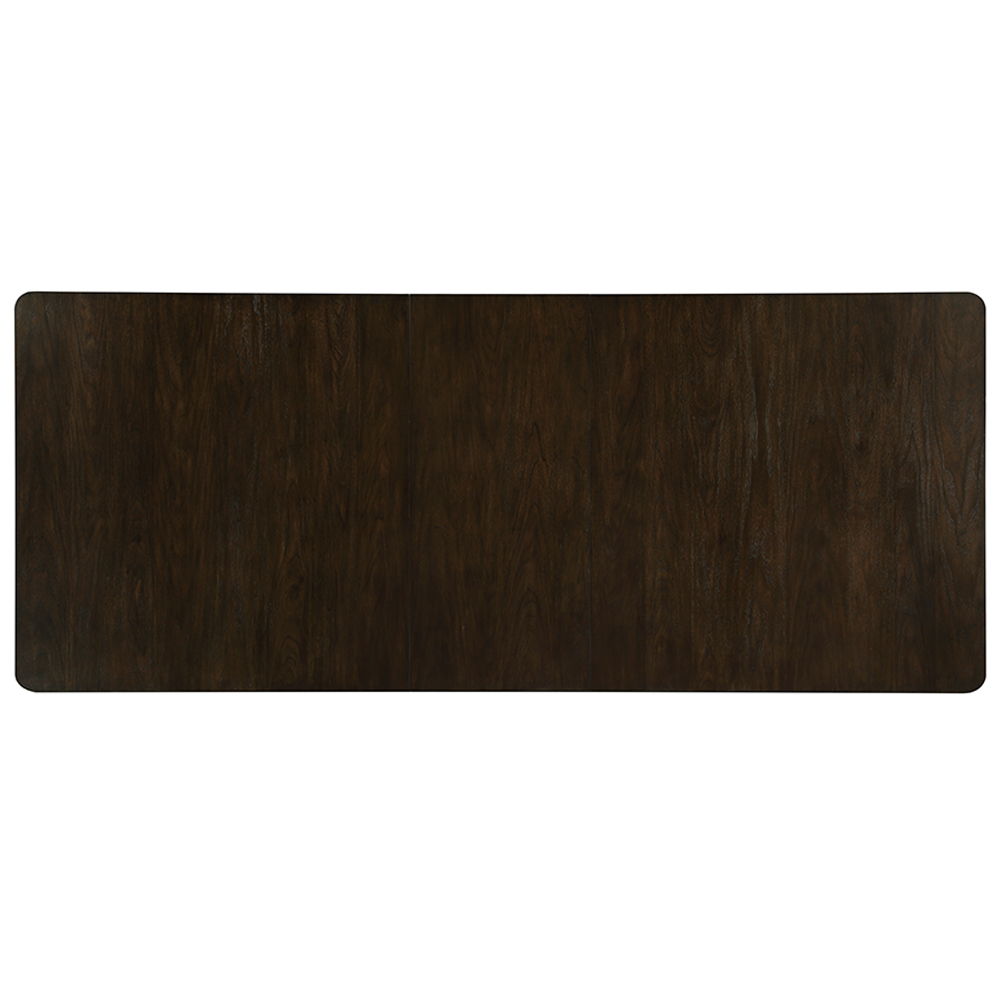 Carena - Dining Table With Leaf - White & Brown, white, view 2